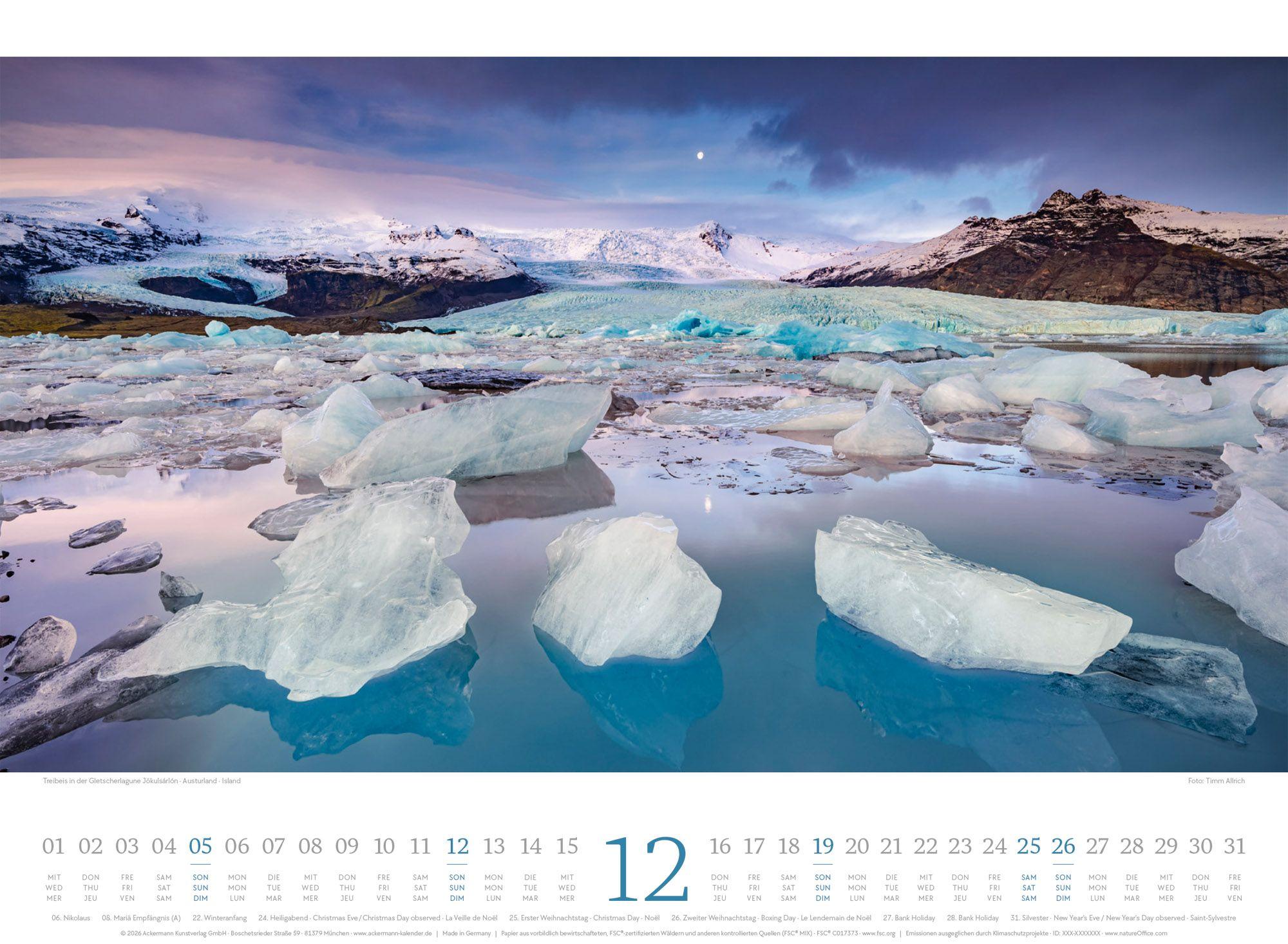 Beispielinhalt (Bild) Harmonie Kalender 2027