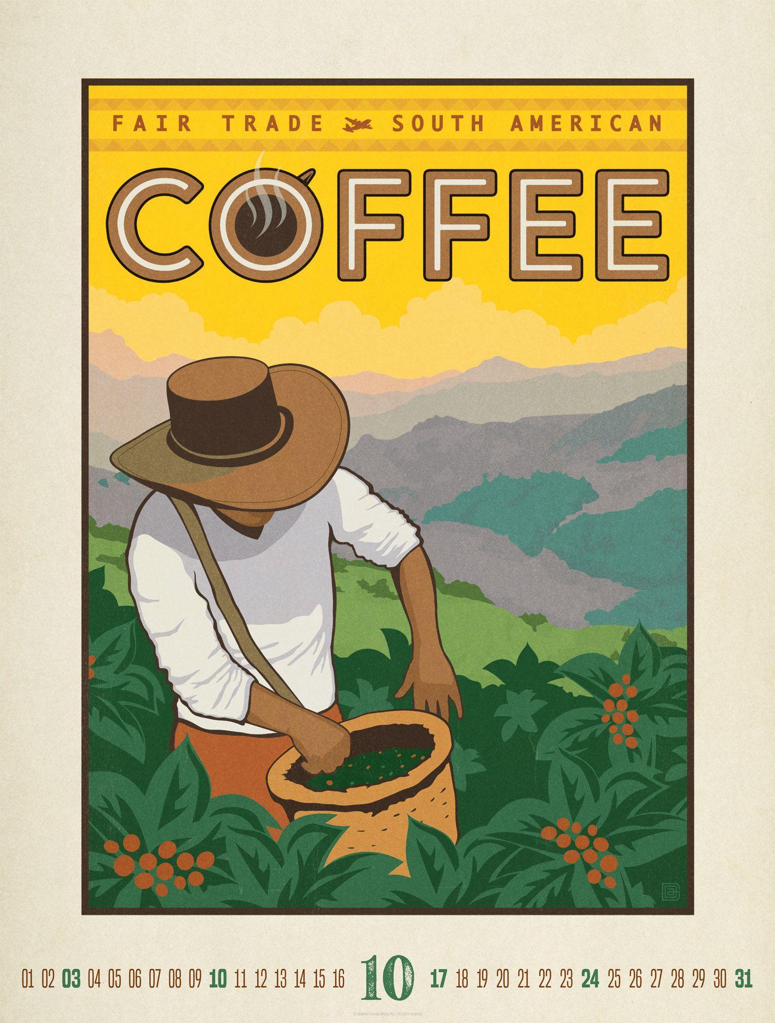 Beispielinhalt (Bild) Coffee Time Kaffee-Plakate-Kalender 2027