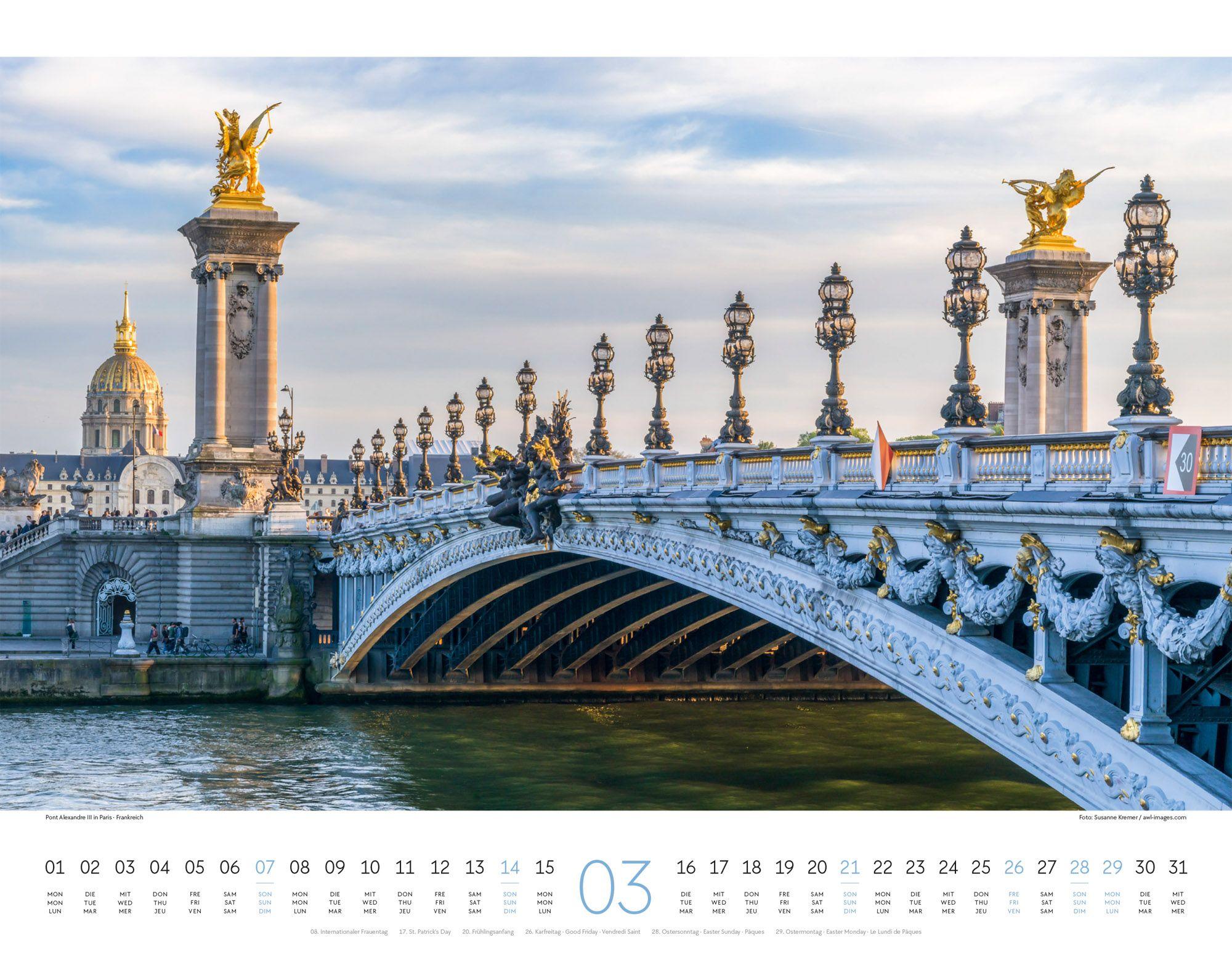 Beispielinhalt (Bild) Brücken Kalender 2027