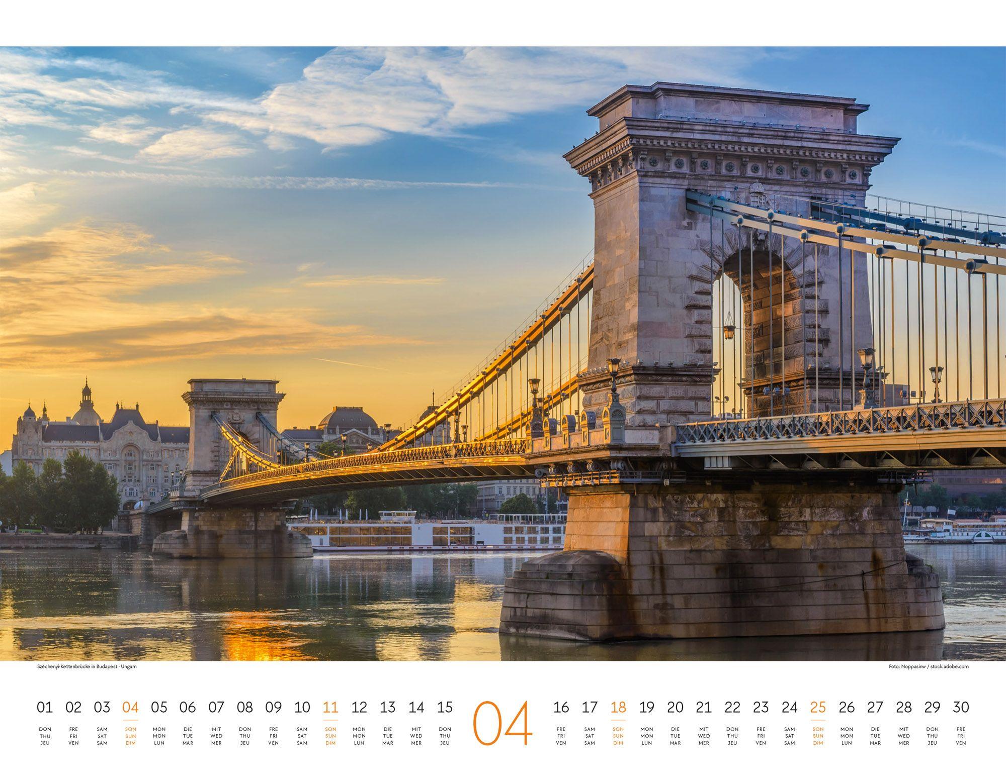 Beispielinhalt (Bild) Brücken Kalender 2027