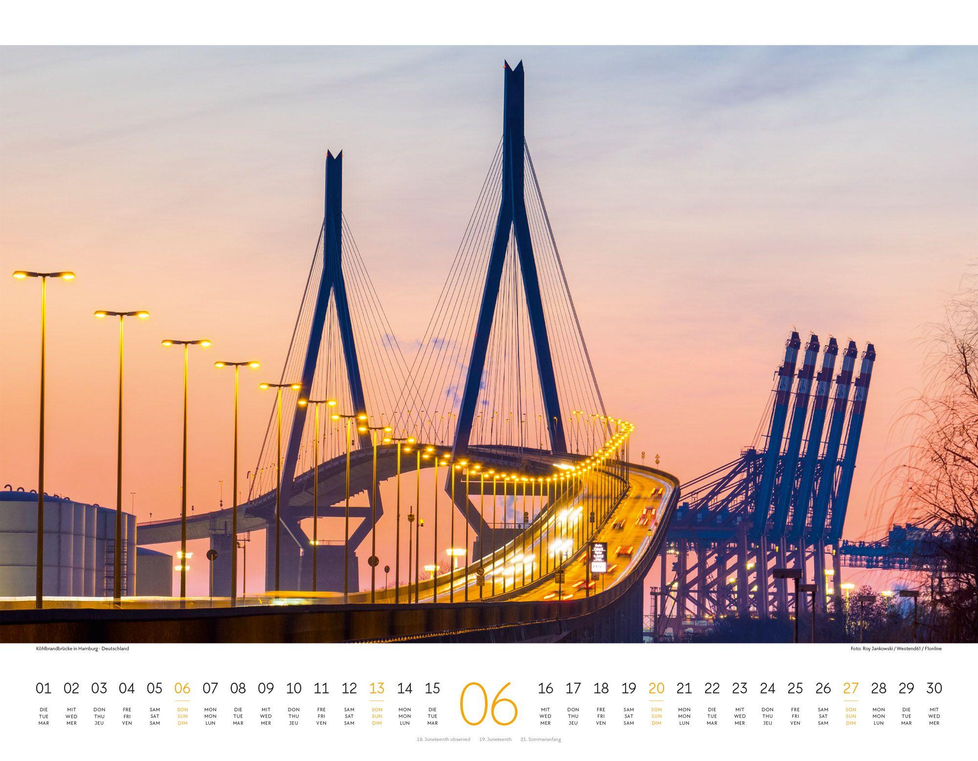 Beispielinhalt (Bild) Brücken Kalender 2027
