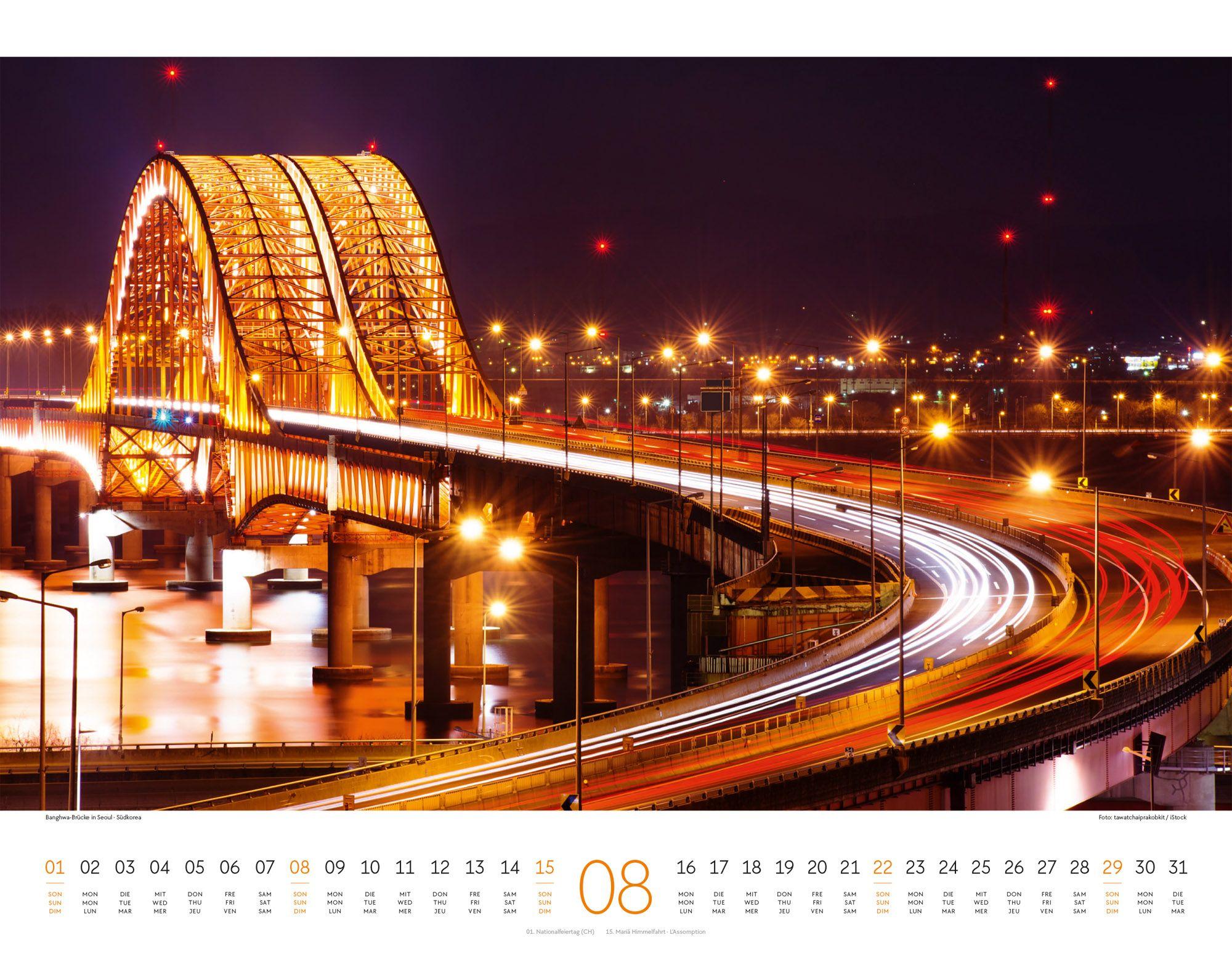 Beispielinhalt (Bild) Brücken Kalender 2027