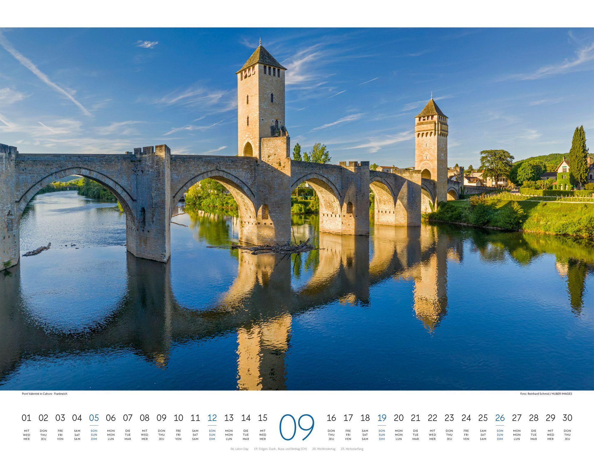 Beispielinhalt (Bild) Brücken Kalender 2027