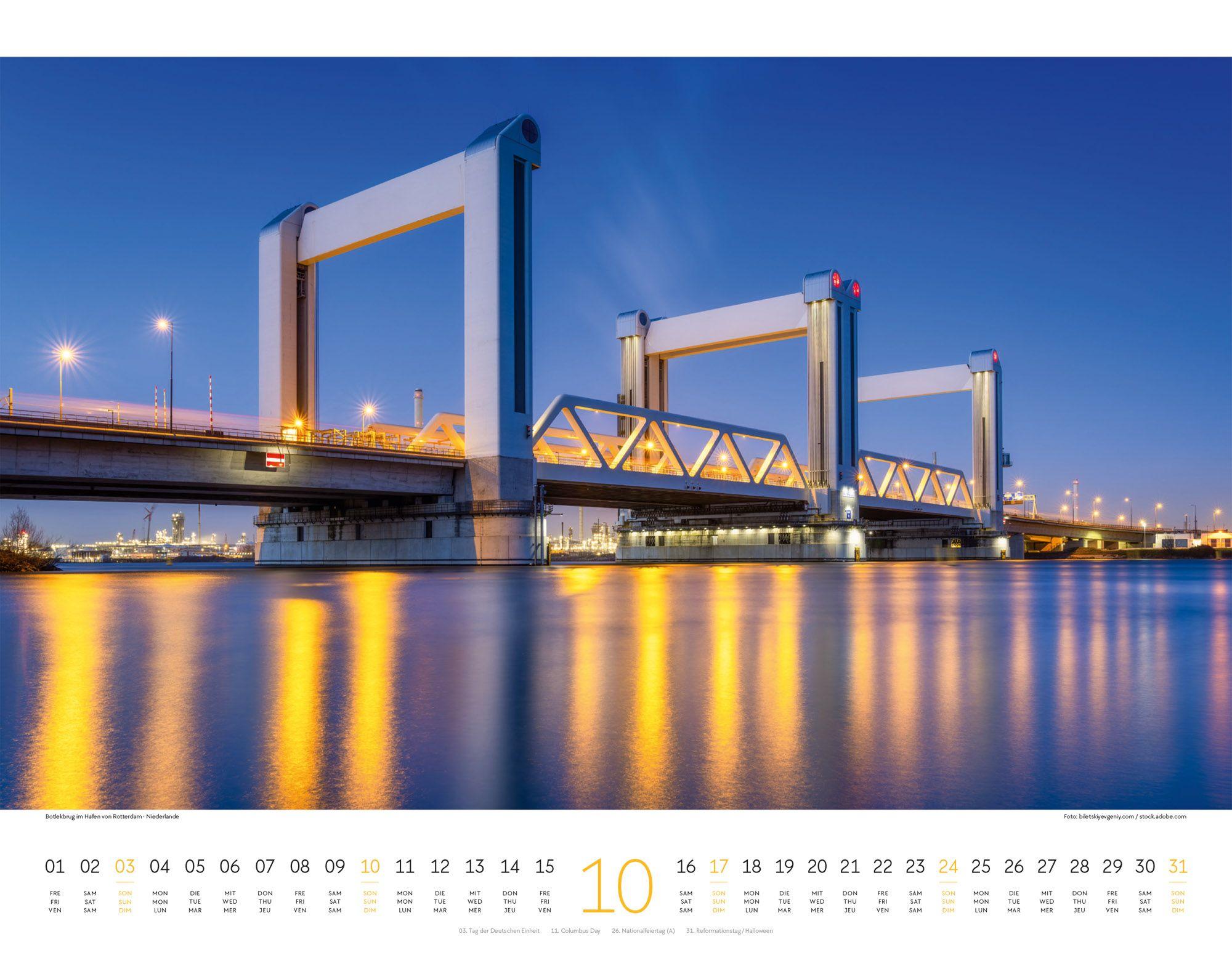 Beispielinhalt (Bild) Brücken Kalender 2027