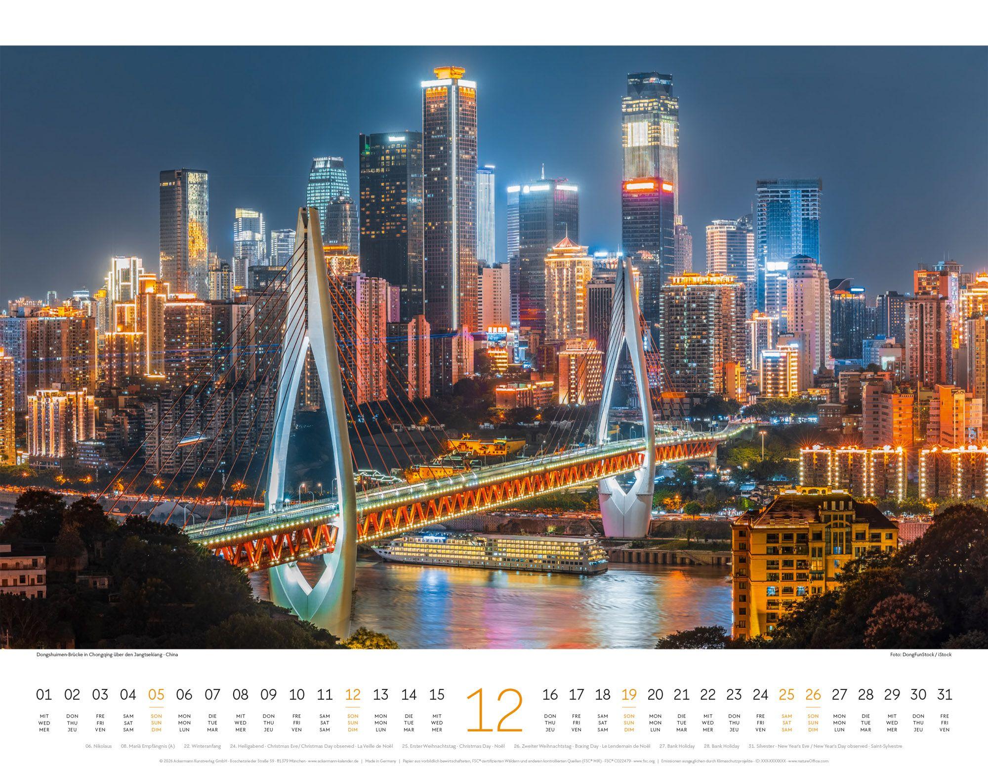 Beispielinhalt (Bild) Brücken Kalender 2027