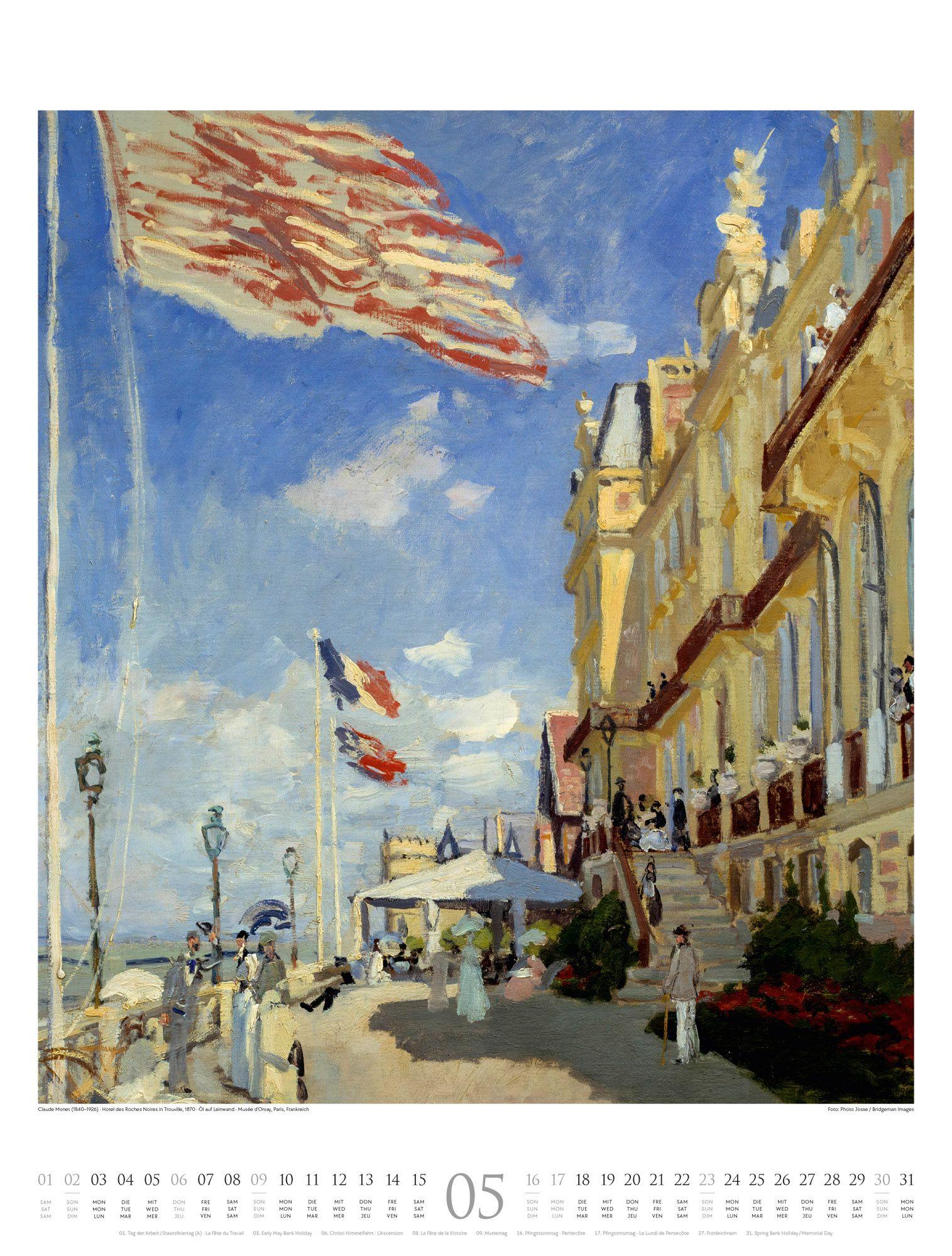 Beispielinhalt (Bild) Claude Monet Kalender 2027 | Farbe und Licht