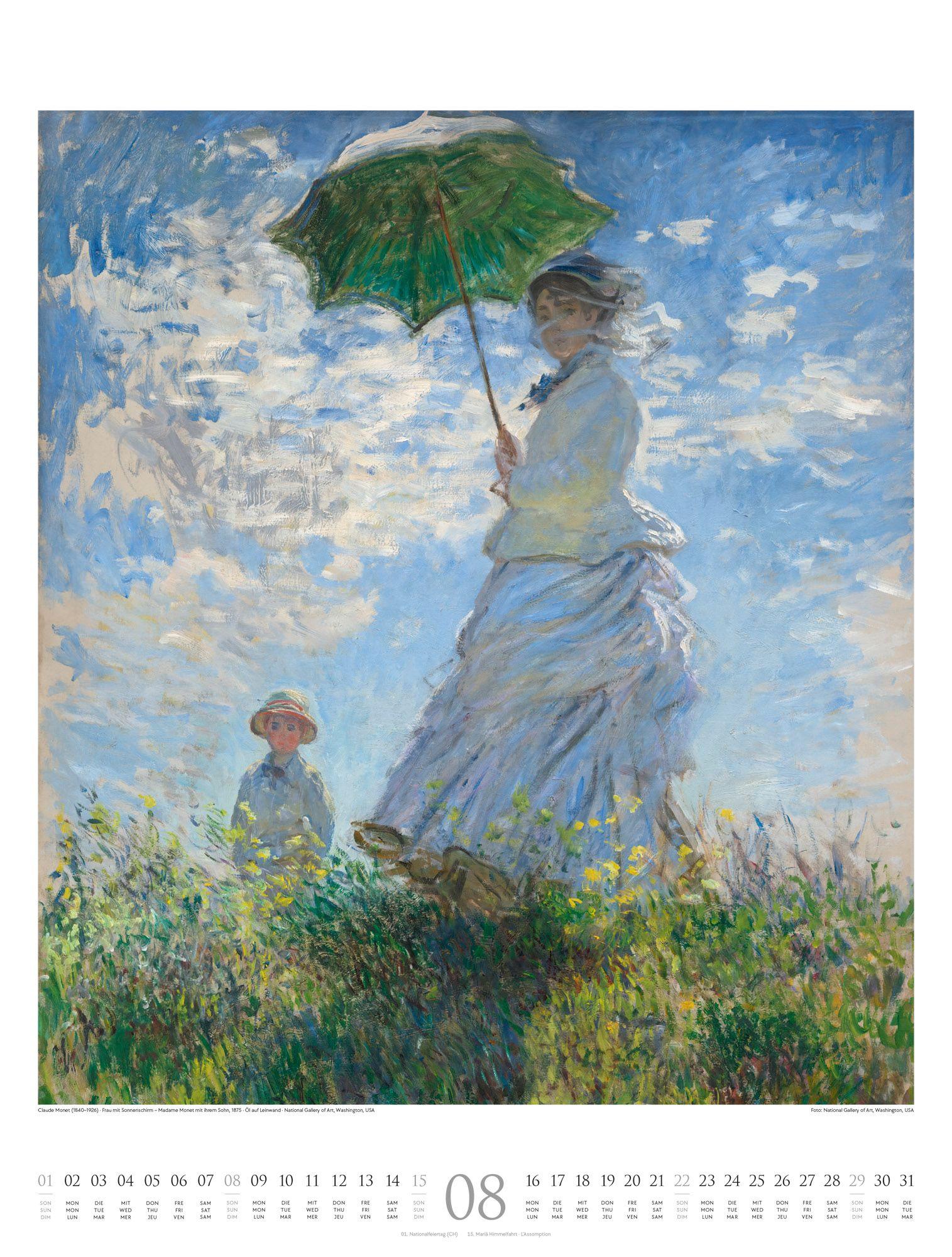 Beispielinhalt (Bild) Claude Monet Kalender 2027 | Farbe und Licht