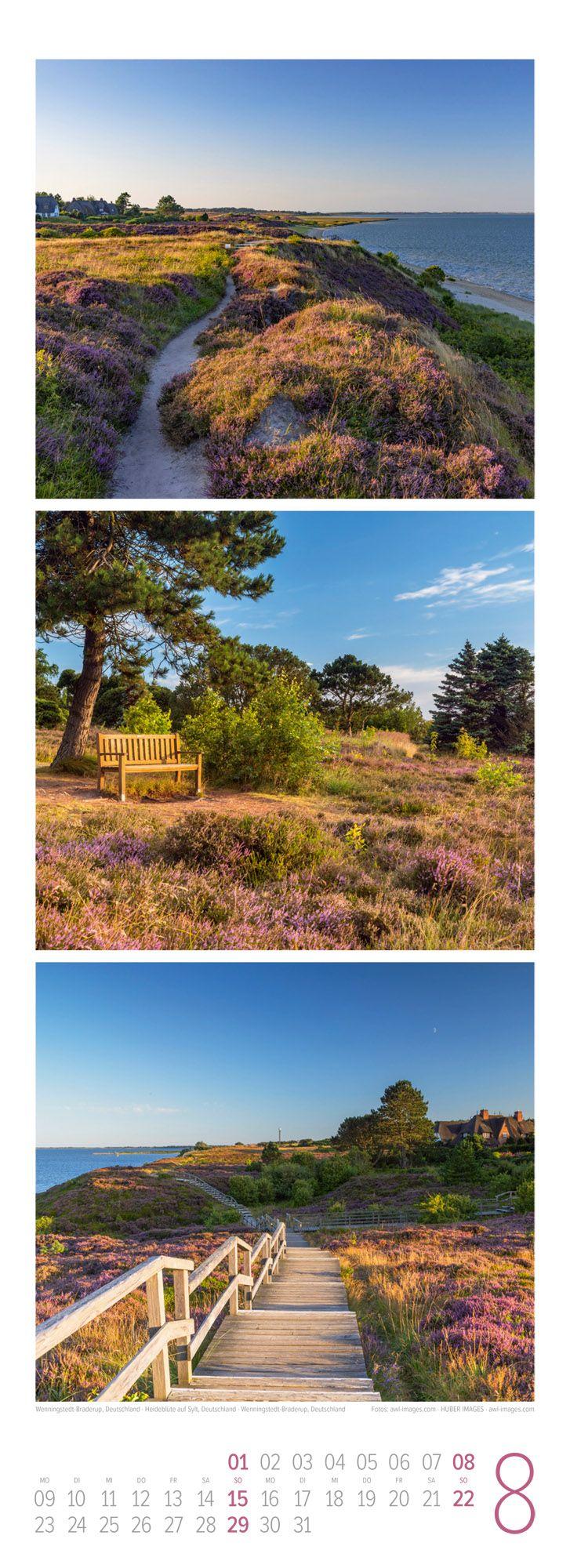 Beispielinhalt (Bild) Wellengang Triplet-Kalender 2027 | Spaziergang entlang der Küste