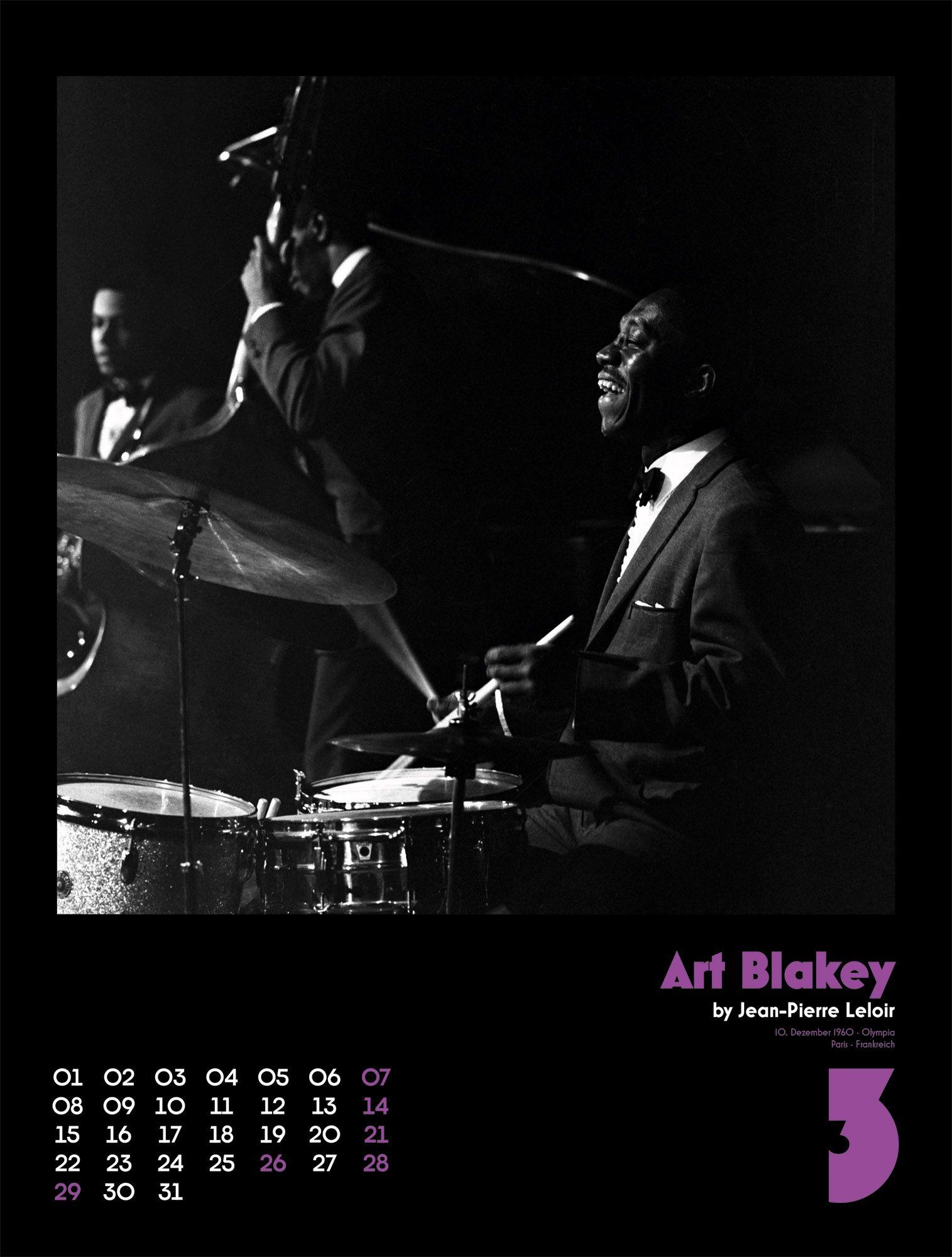 Beispielinhalt (Bild) Jazz Kalender 2027