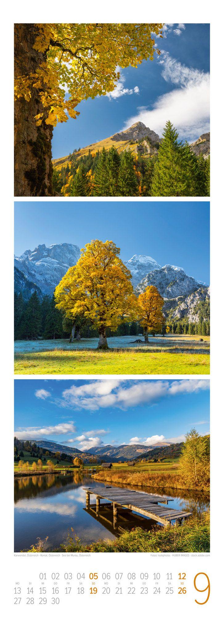 Beispielinhalt (Bild) Bergzeit Triplet-Kalender 2027