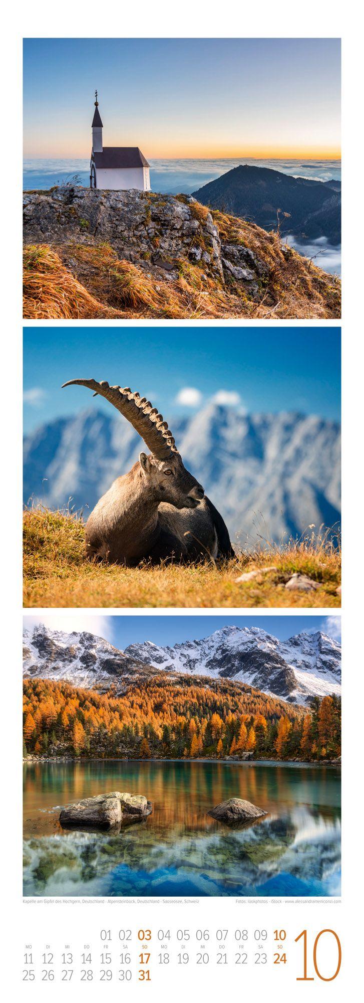 Beispielinhalt (Bild) Bergzeit Triplet-Kalender 2027