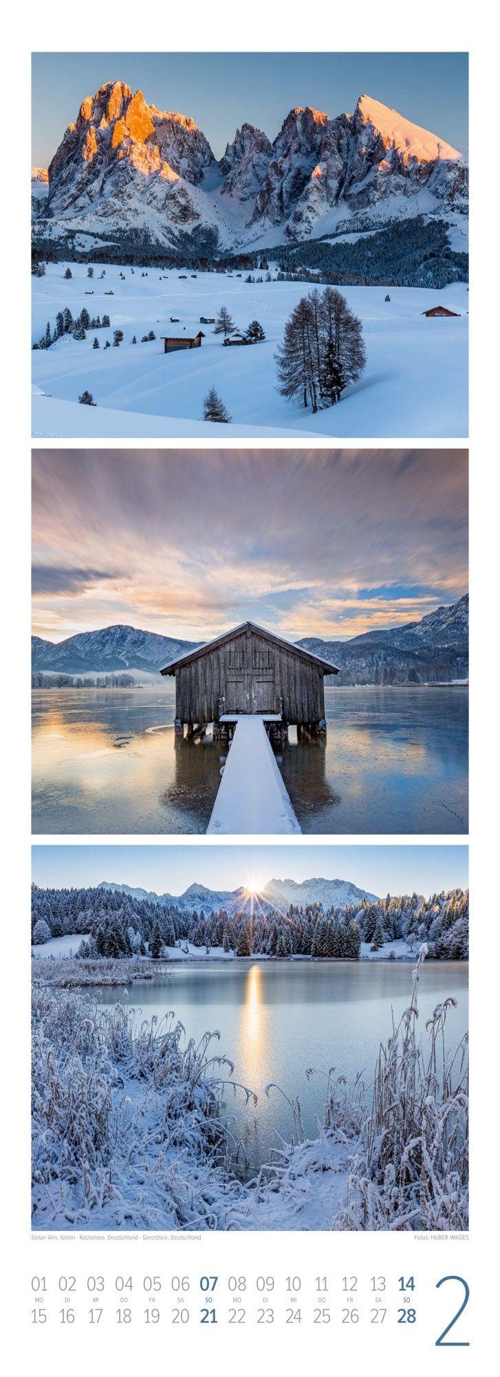 Beispielinhalt (Bild) Bergzeit Triplet-Kalender 2027