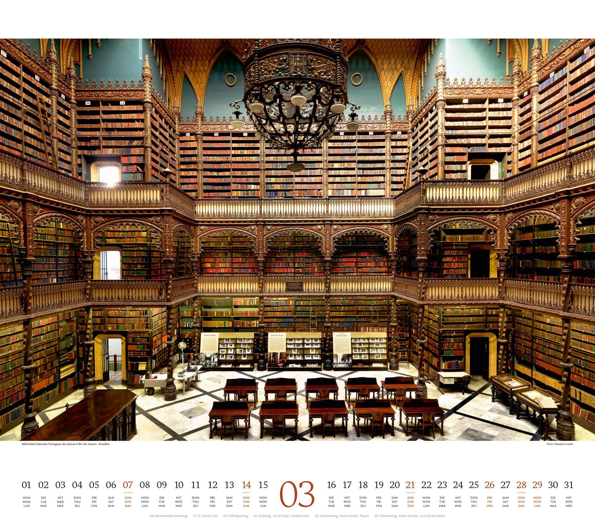 Beispielinhalt (Bild) Welt der Bücher Kalender 2027