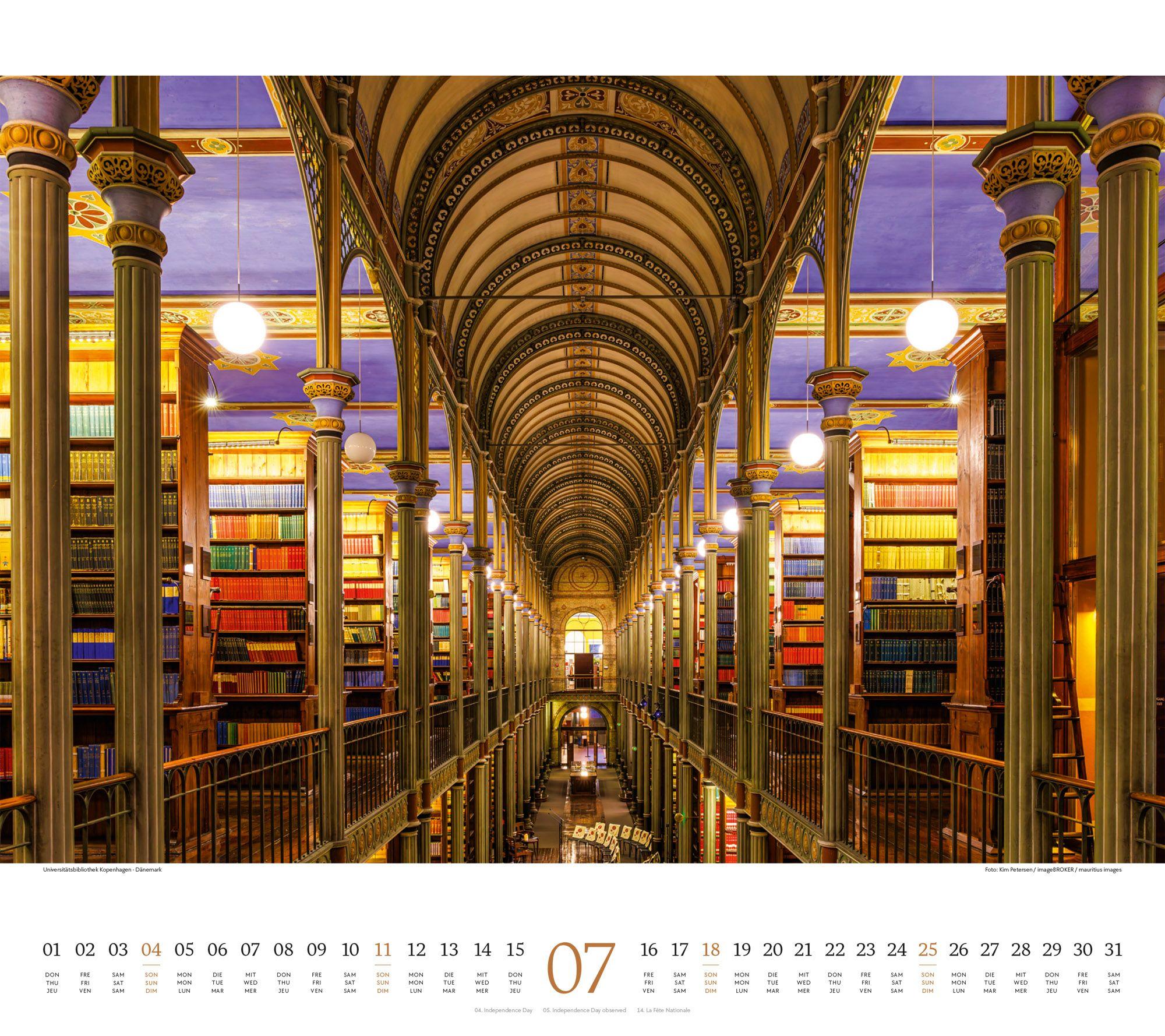 Beispielinhalt (Bild) Welt der Bücher Kalender 2027