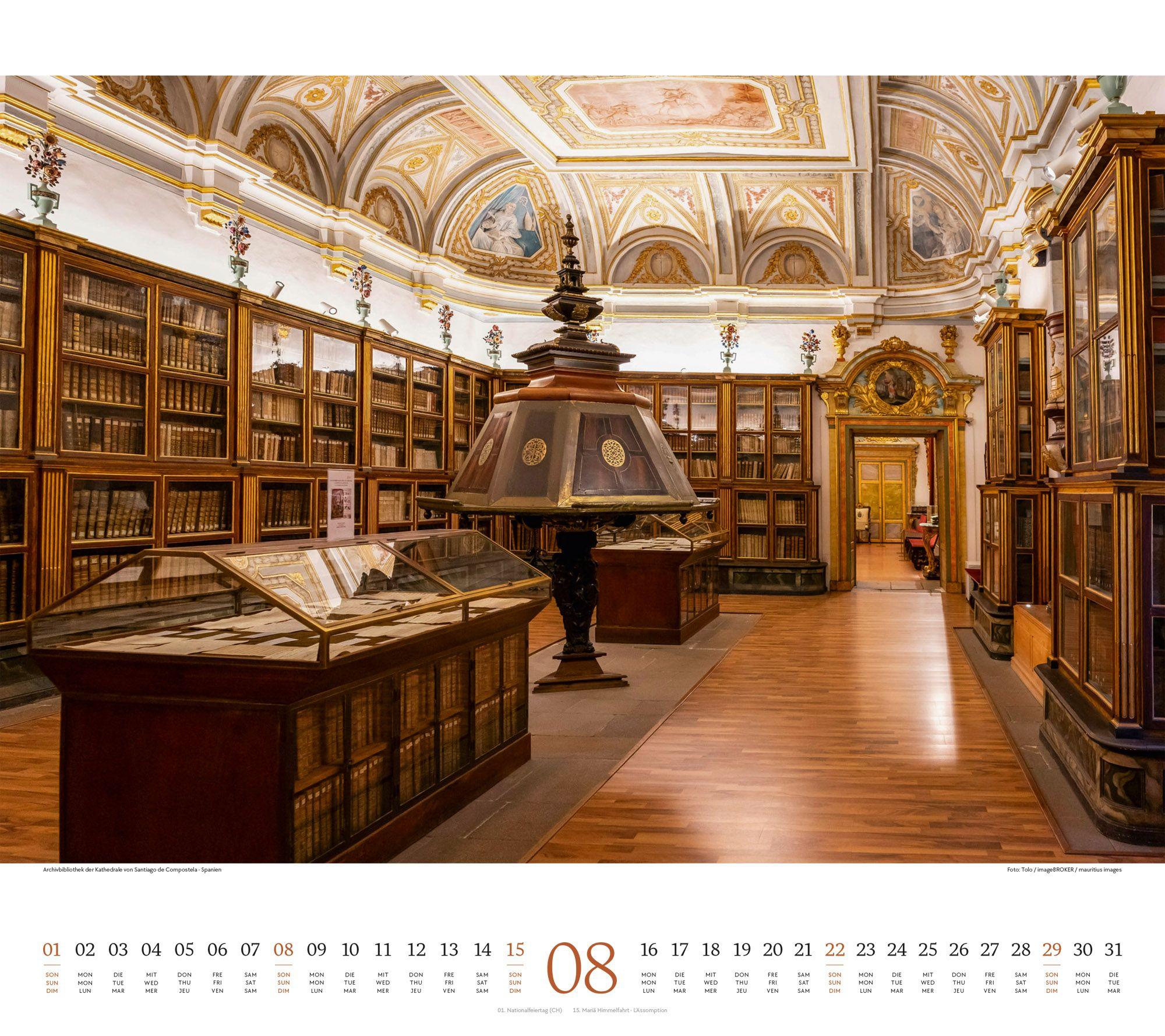 Beispielinhalt (Bild) Welt der Bücher Kalender 2027