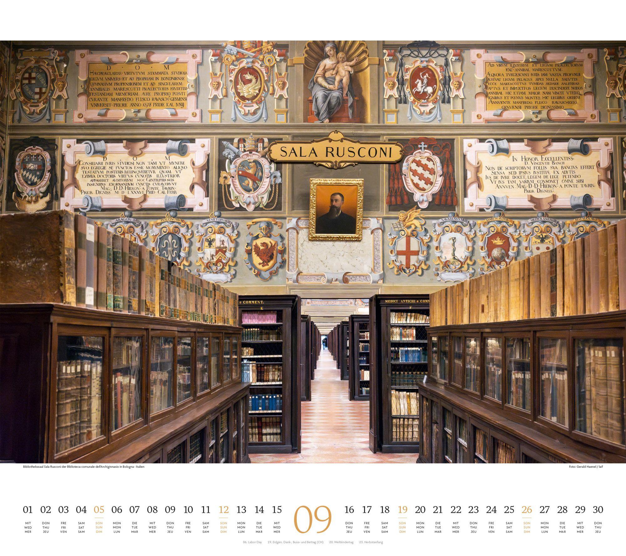 Beispielinhalt (Bild) Welt der Bücher Kalender 2027