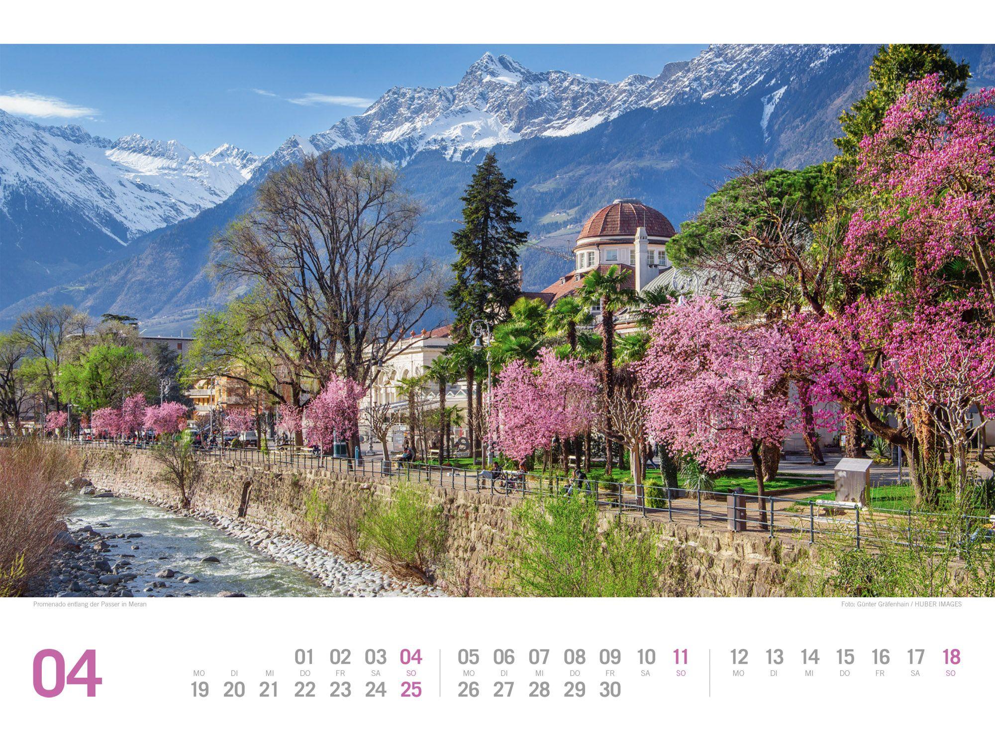 Beispielinhalt (Bild) Südtirol ReiseLust Kalender 2027 | von Bozen bis zu den drei Zinnen