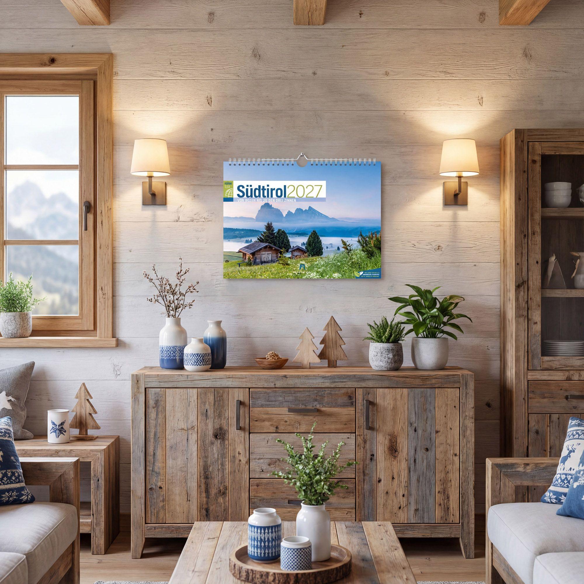 Beispielinhalt (Bild) Südtirol ReiseLust Kalender 2027 | von Bozen bis zu den drei Zinnen