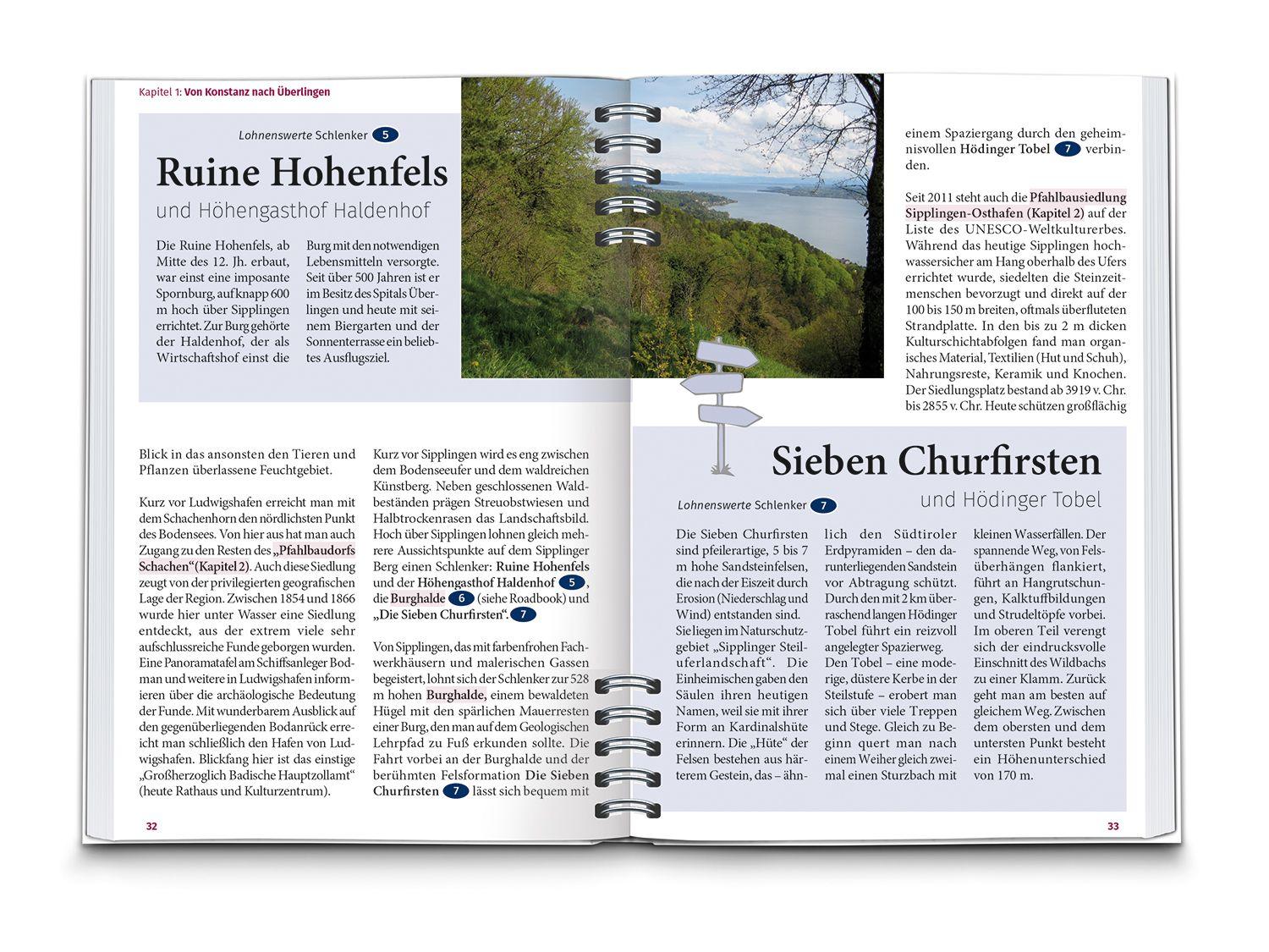 Beispielinhalt (Bild) KOMPASS Radreiseführer Bodenseeradweg