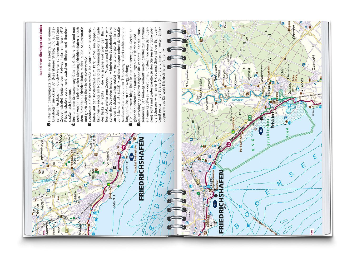 Beispielinhalt (Bild) KOMPASS Radreiseführer Bodenseeradweg