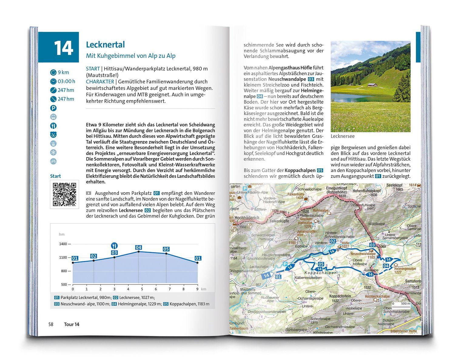 Beispielinhalt (Bild) KOMPASS Wanderführer Bregenzerwald und Großes Walsertal, 60 Touren mit Extra-Tourenkarte