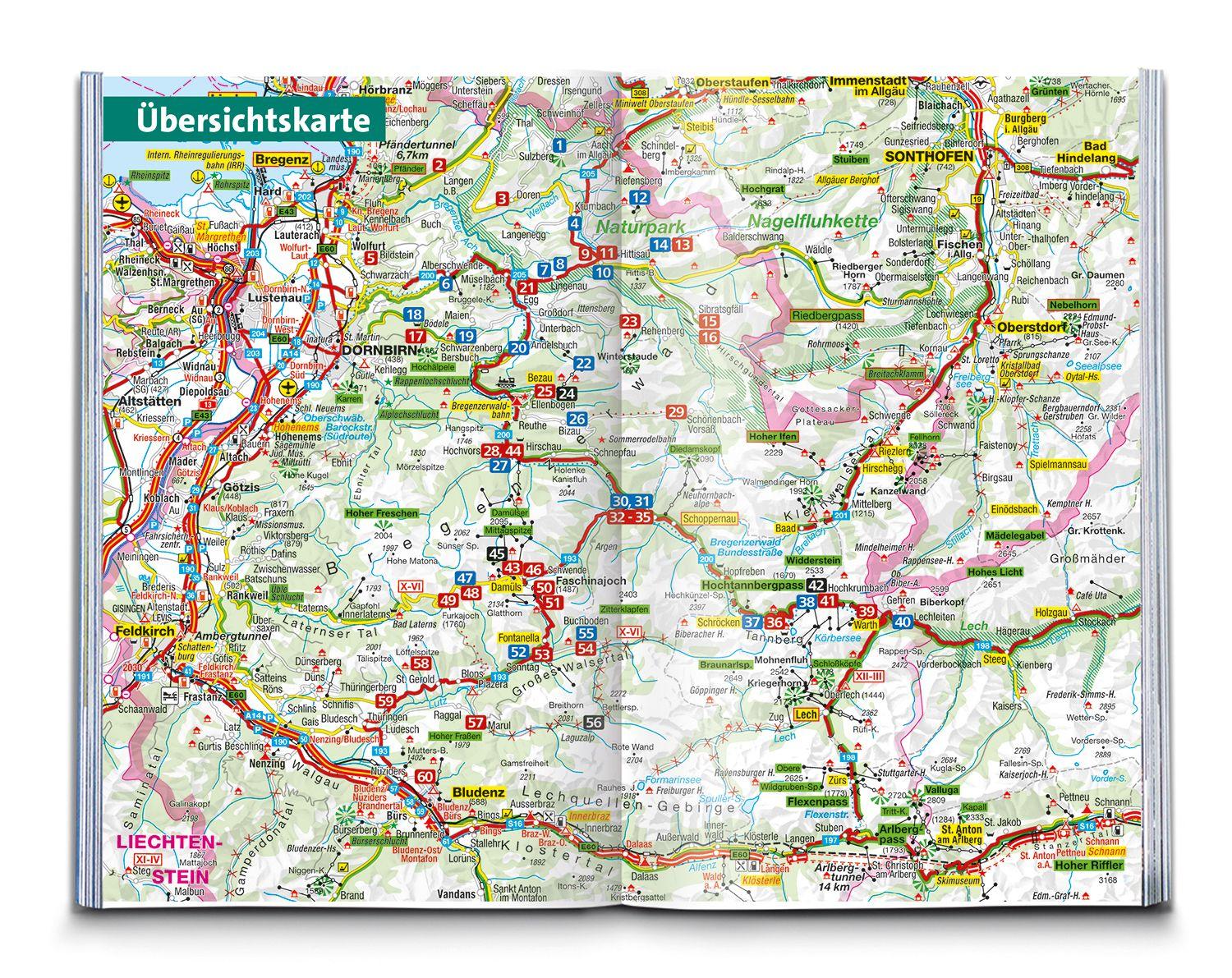 Beispielinhalt (Bild) KOMPASS Wanderführer Bregenzerwald und Großes Walsertal, 60 Touren mit Extra-Tourenkarte