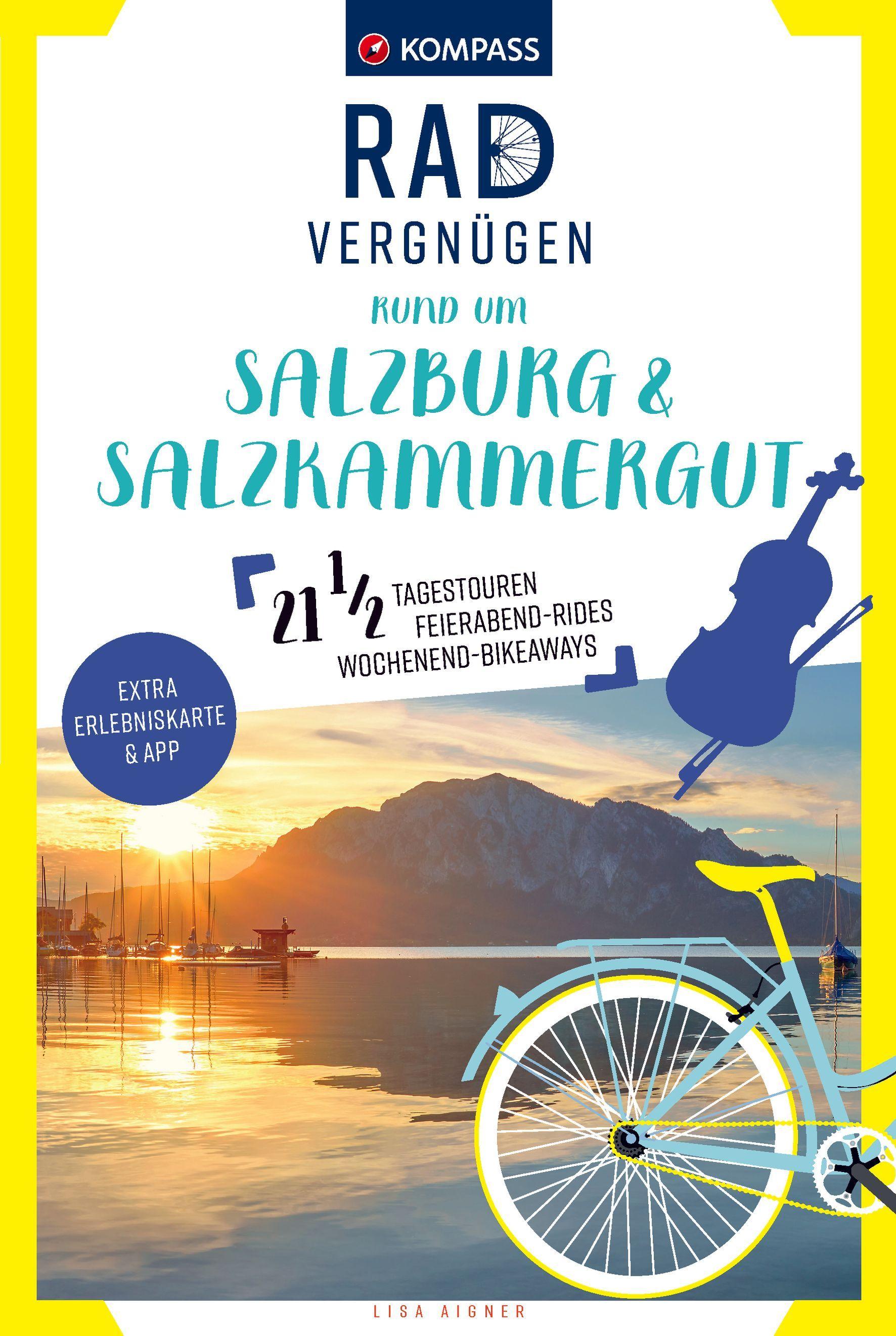 Vorderes Coverbild KOMPASS Radvergnügen rund um Salzburg & Salzkammergut