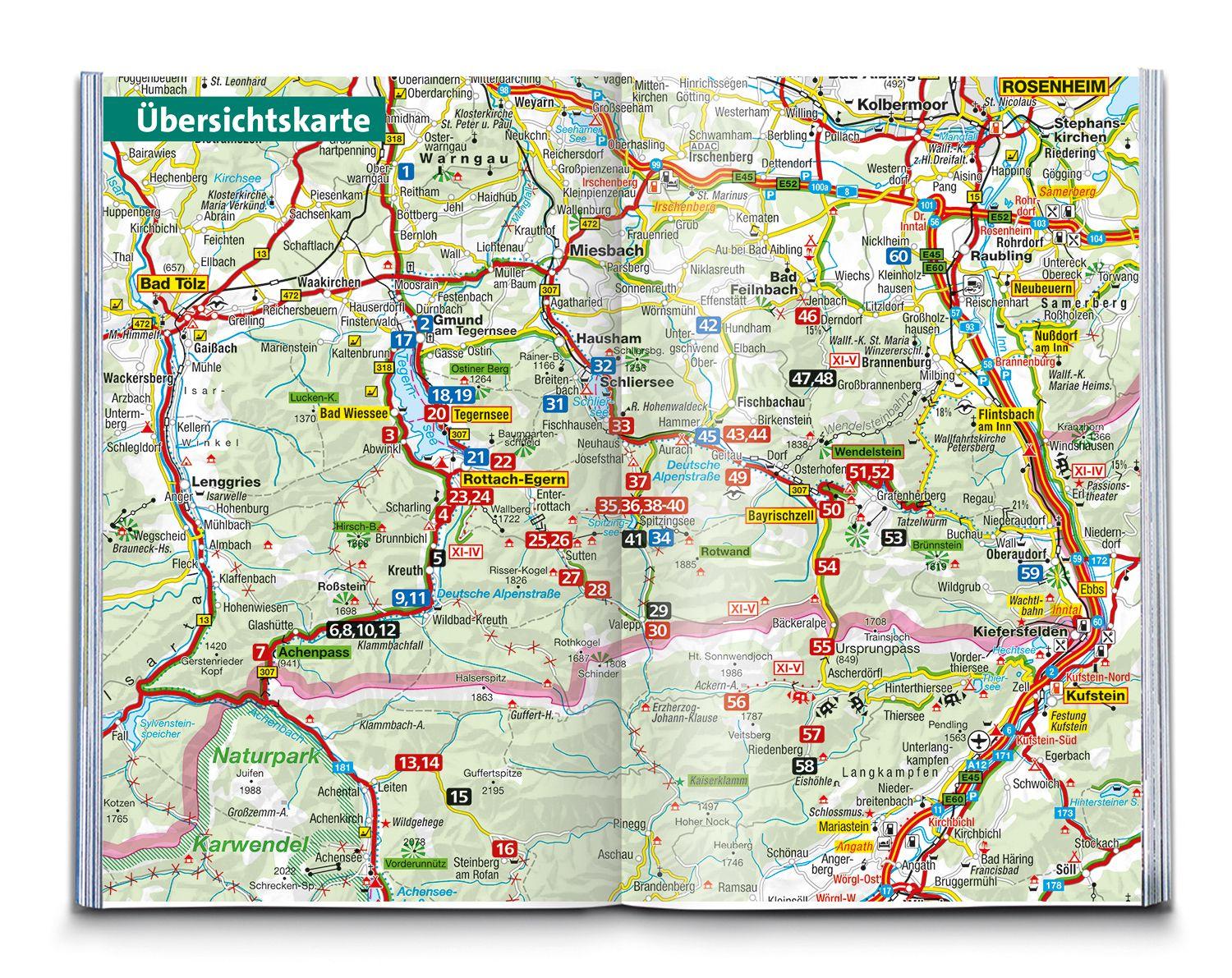 Beispielinhalt (Bild) KOMPASS Wanderführer Tegernsee, Schliersee, 60 Touren mit Extra-Tourenkarte