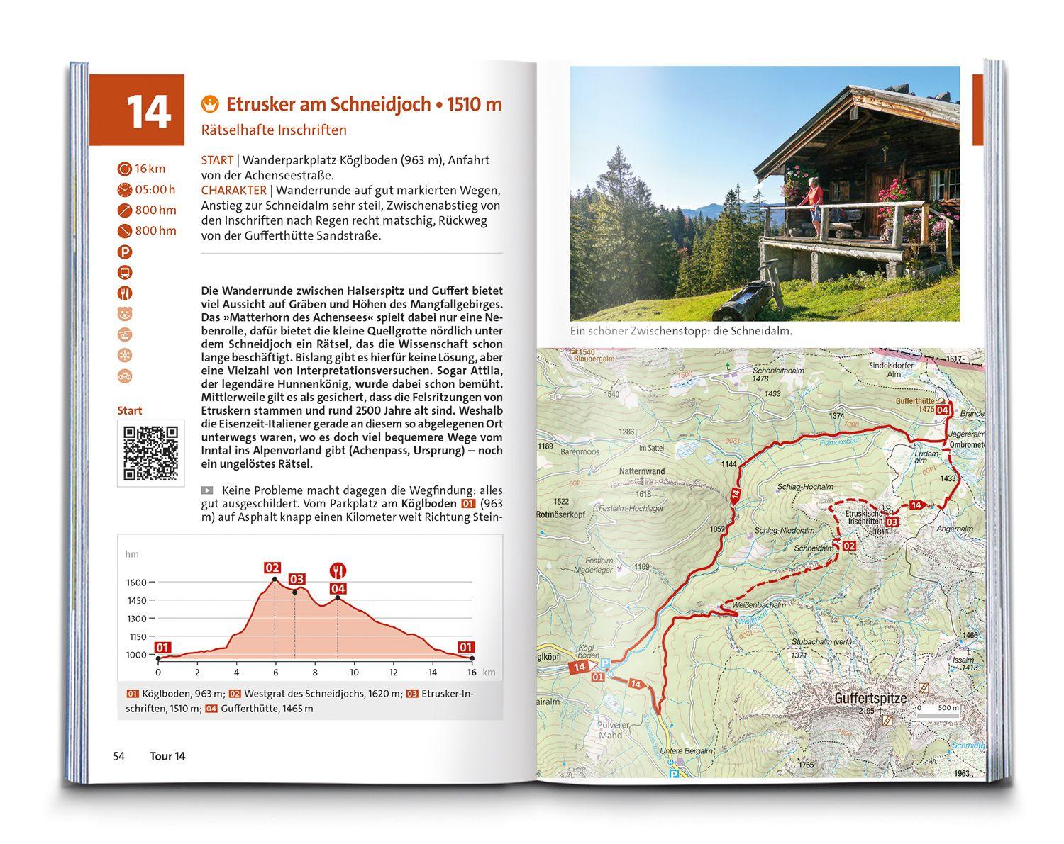 Beispielinhalt (Bild) KOMPASS Wanderführer Tegernsee, Schliersee, 60 Touren mit Extra-Tourenkarte