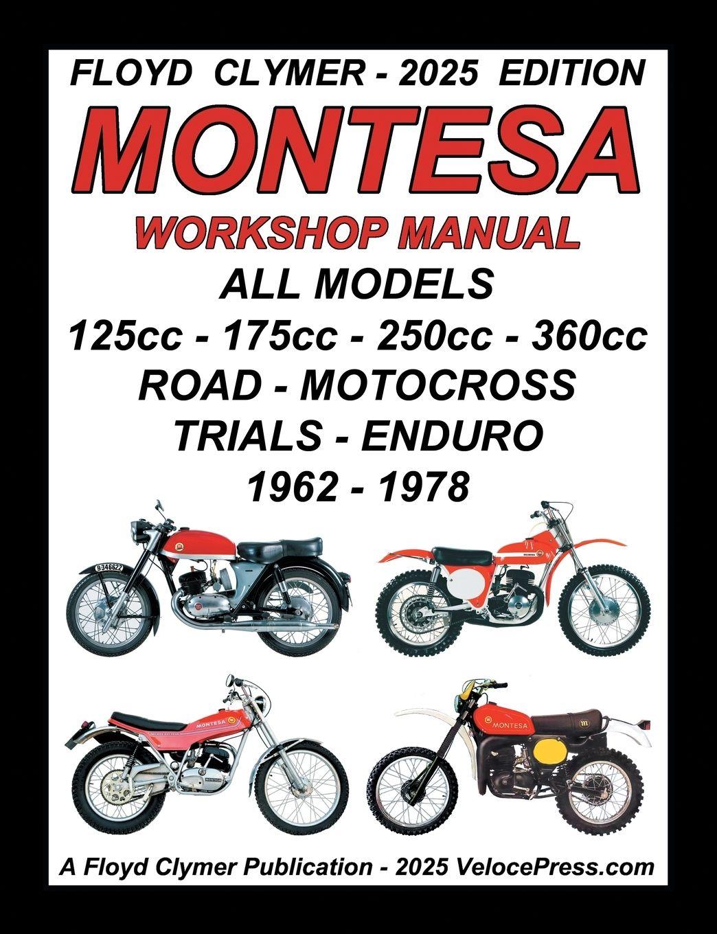 Vorderes Coverbild MONTESA - ALL MODELS 125cc - 175cc - 250cc - 360cc 1962-1978 WORKSHOP MANUAL