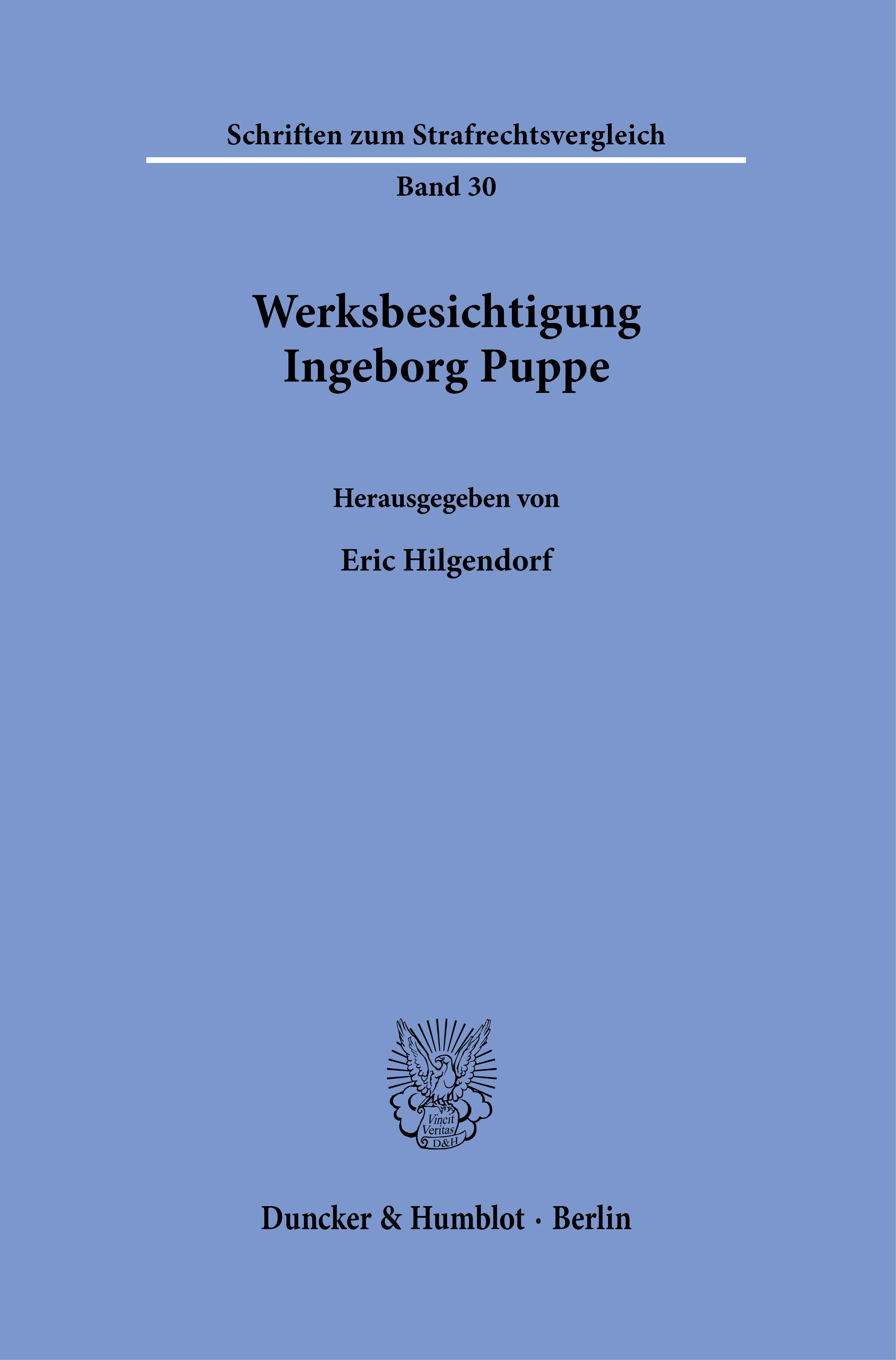 Vorderes Coverbild Werksbesichtigung Ingeborg Puppe