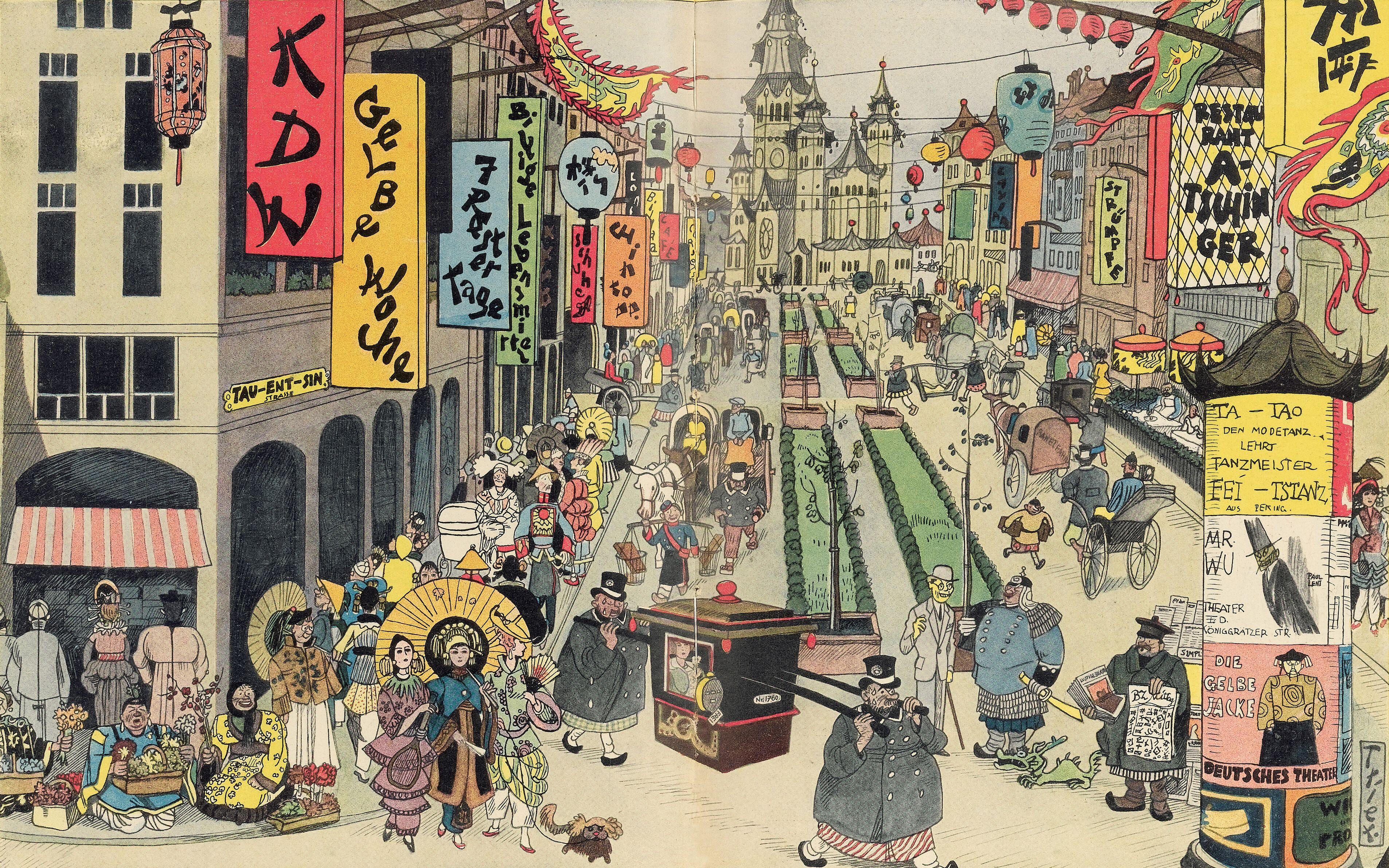 Beispielinhalt (Bild) Politische Karikaturen von Walter Trier