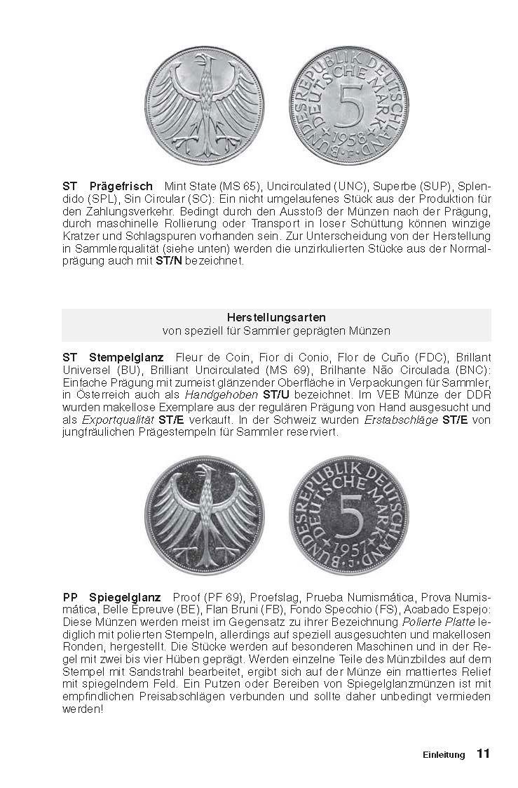 Beispielinhalt (Bild) Kleiner deutscher Münzkatalog