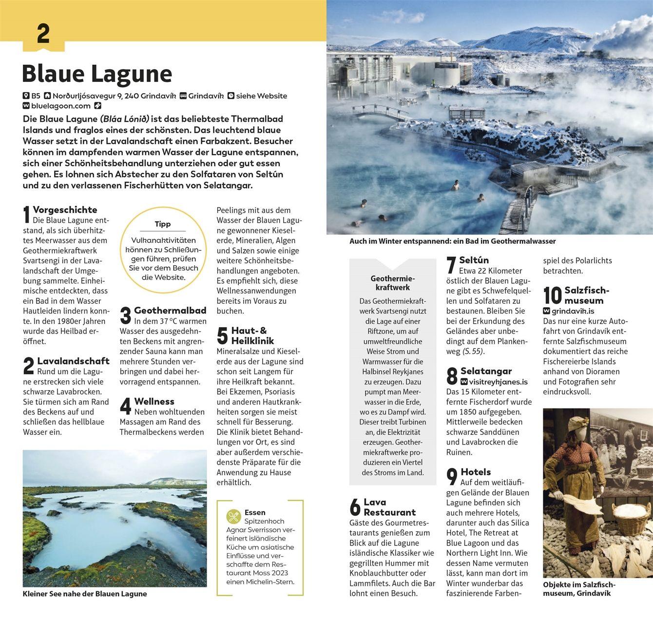 Beispielinhalt (Bild) TOP10 Reiseführer Island