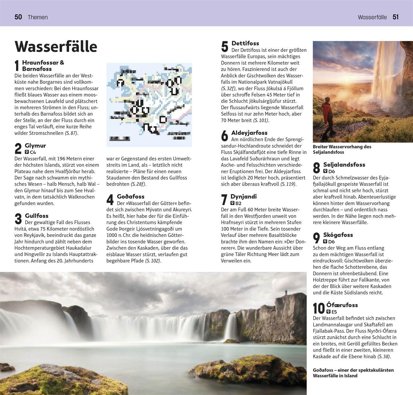 Beispielinhalt (Bild) TOP10 Reiseführer Island