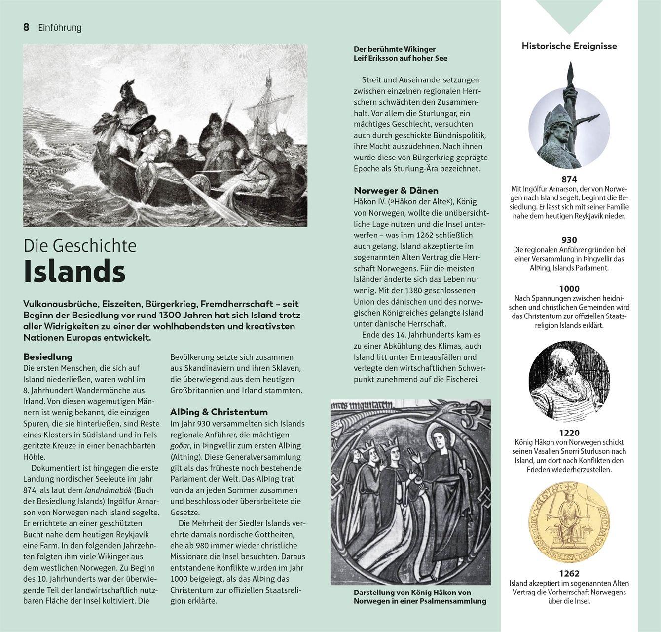 Beispielinhalt (Bild) TOP10 Reiseführer Island