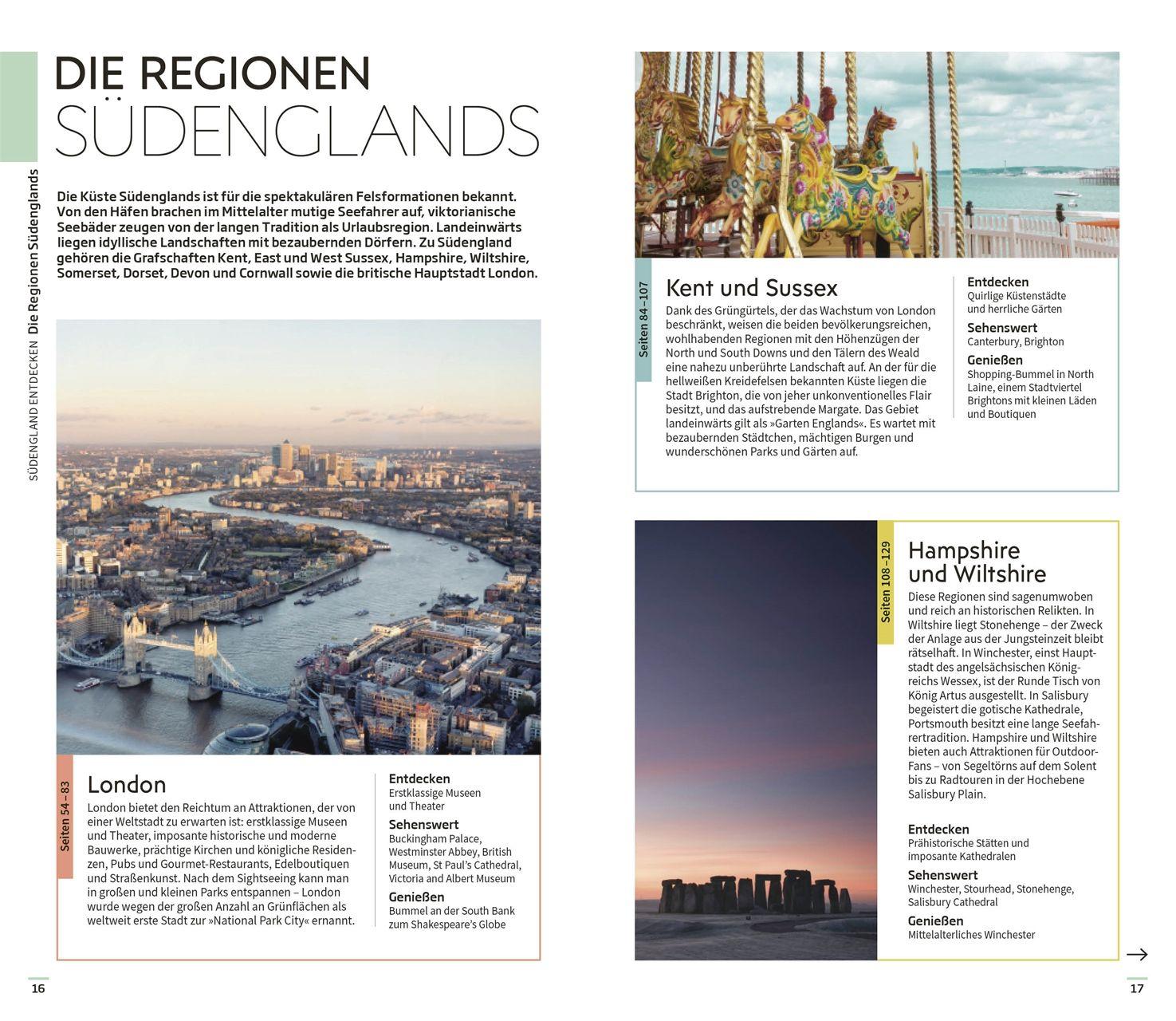 Beispielinhalt (Bild) Vis-à-Vis Reiseführer Südengland