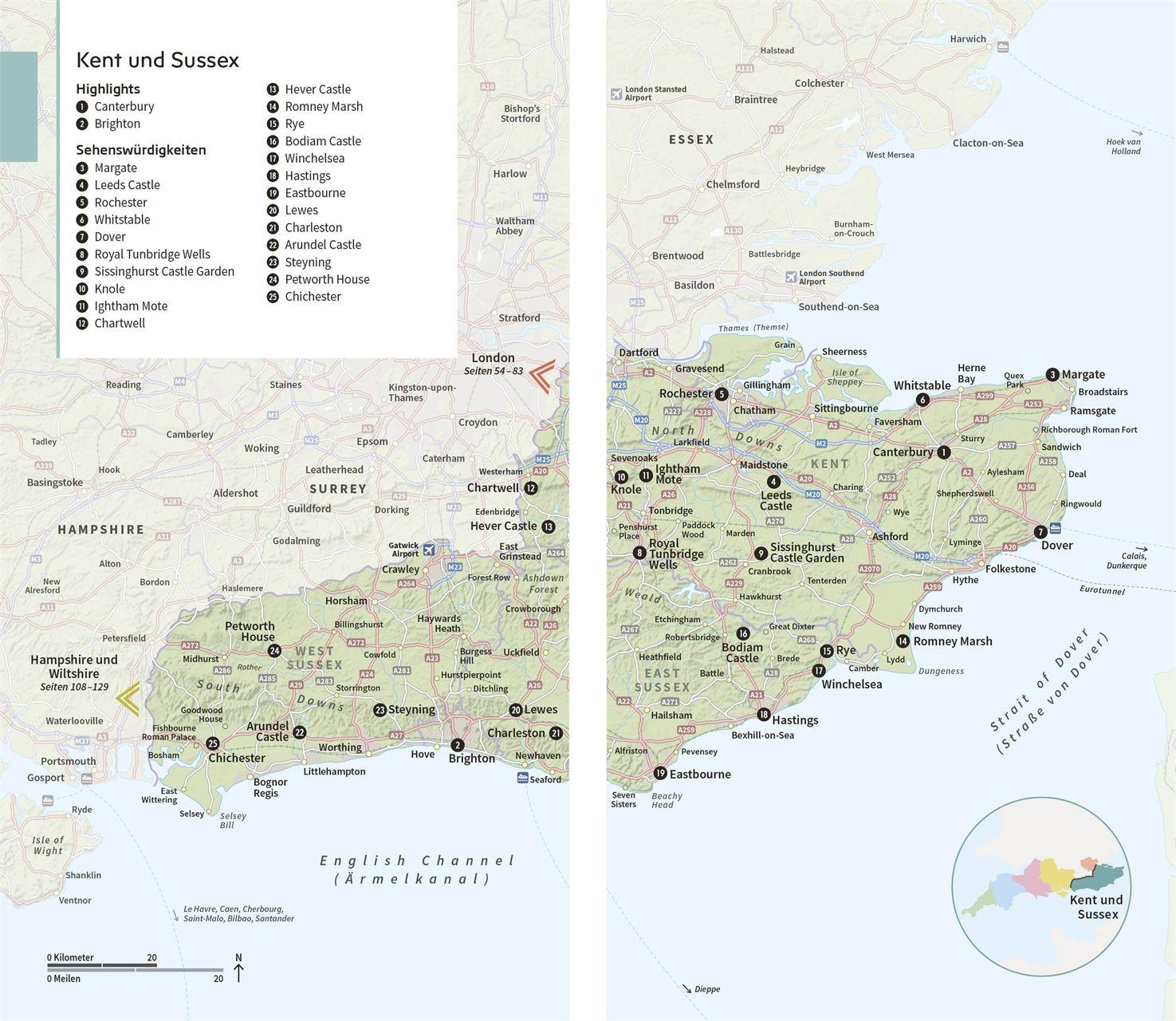 Beispielinhalt (Bild) Vis-à-Vis Reiseführer Südengland