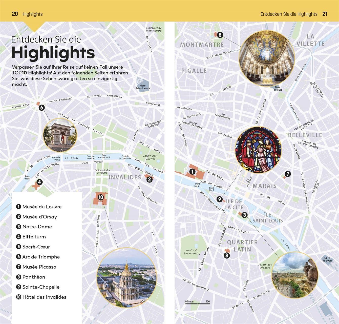 Beispielinhalt (Bild) TOP10 Reiseführer Paris