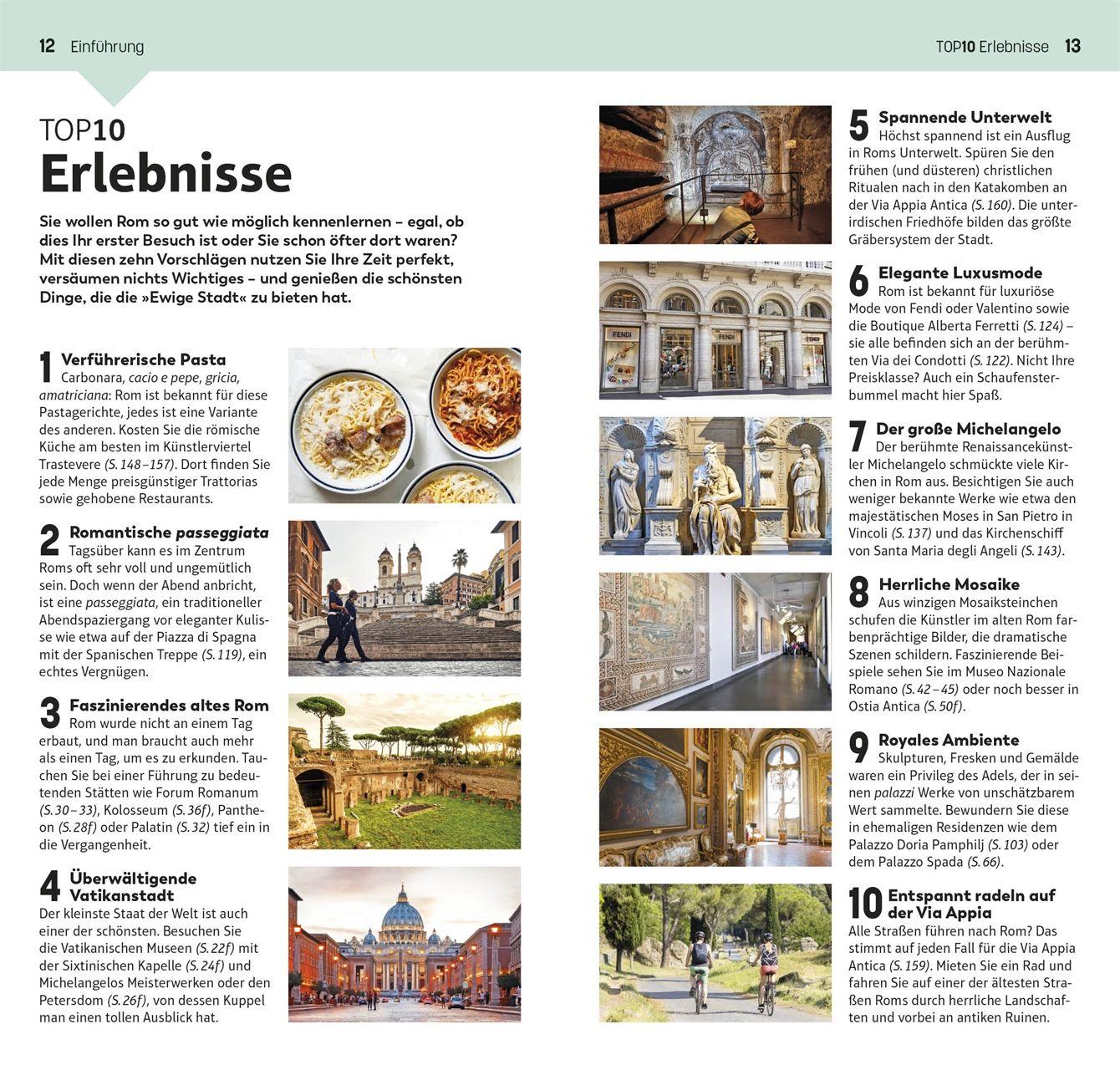 Beispielinhalt (Bild) TOP10 Reiseführer Rom