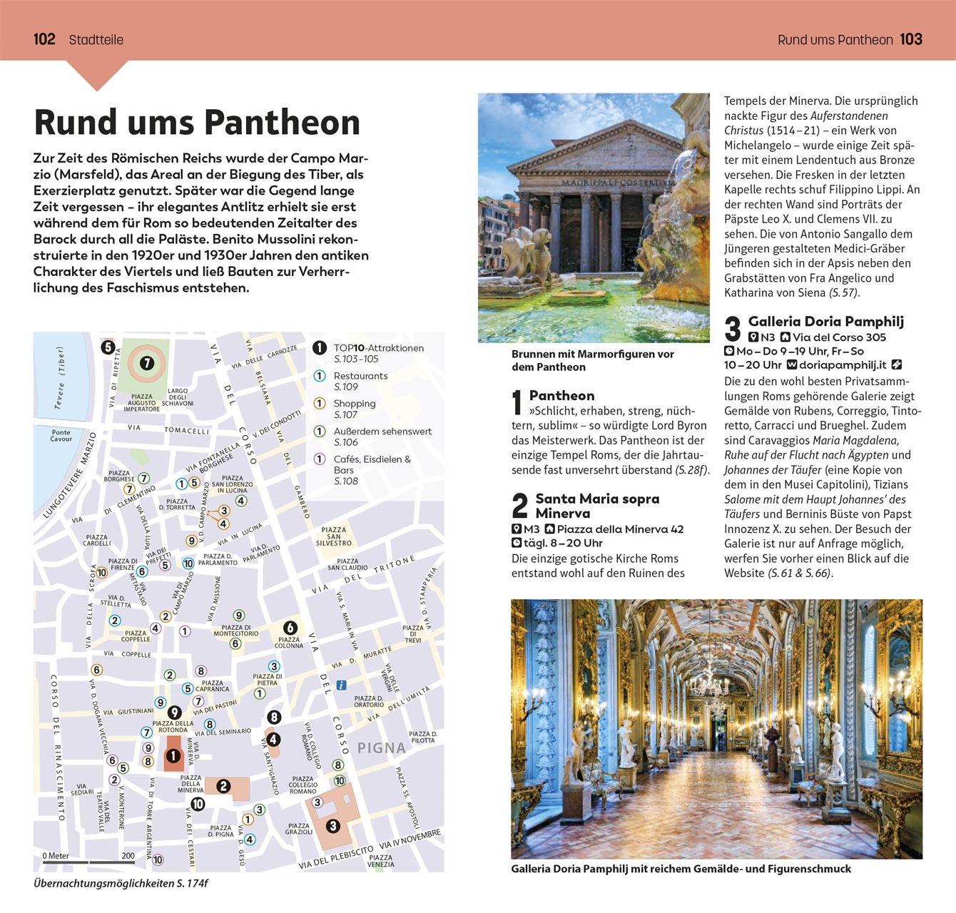 Beispielinhalt (Bild) TOP10 Reiseführer Rom
