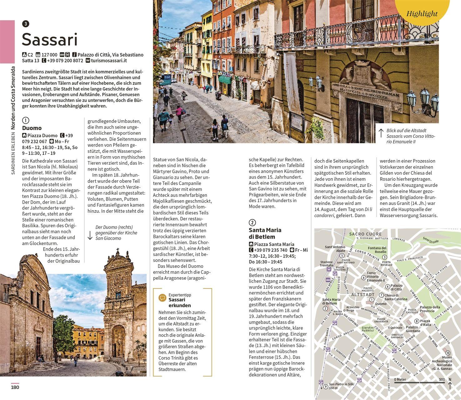 Beispielinhalt (Bild) Vis-à-Vis Reiseführer Sardinien