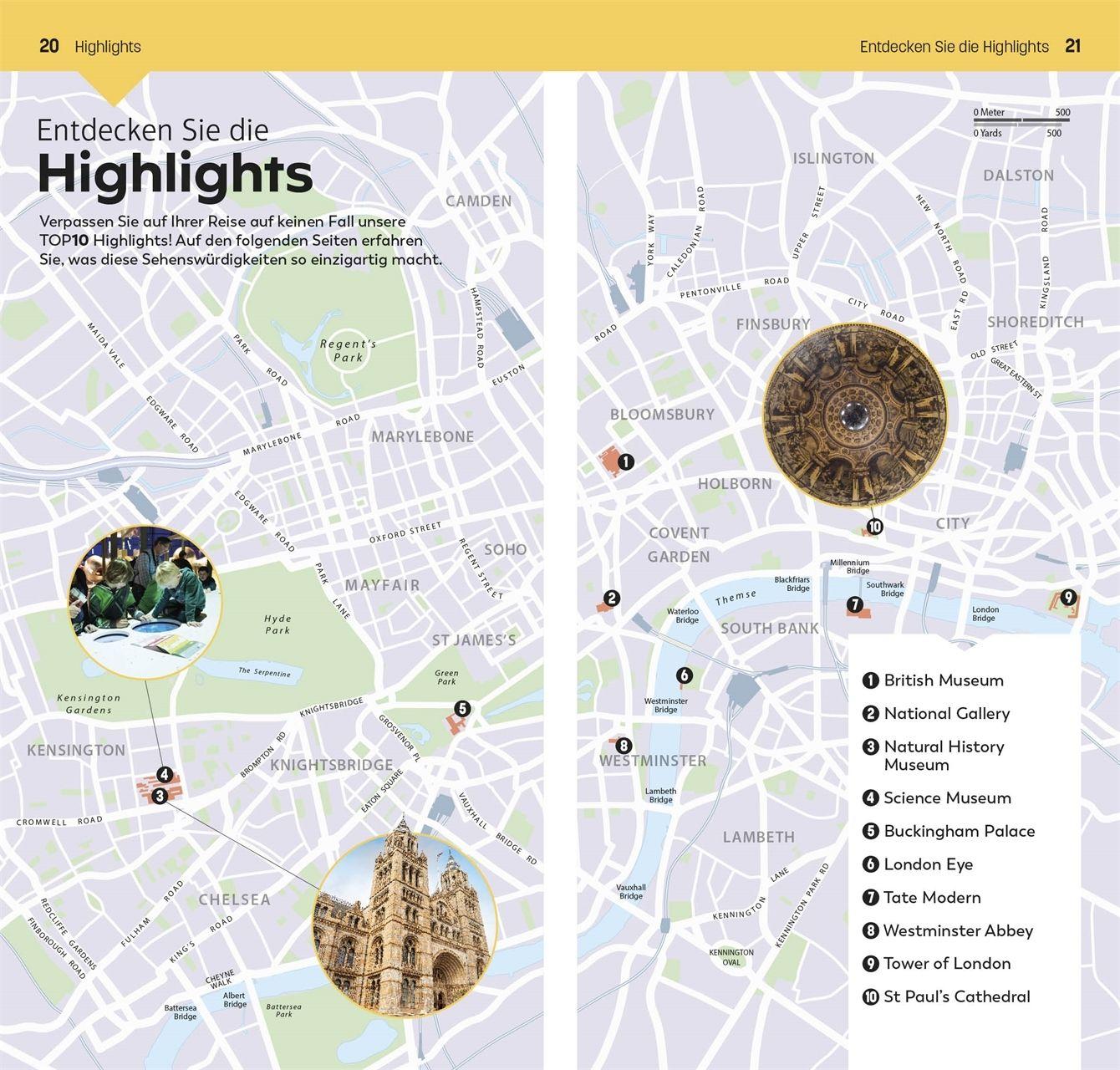 Beispielinhalt (Bild) TOP10 Reiseführer London