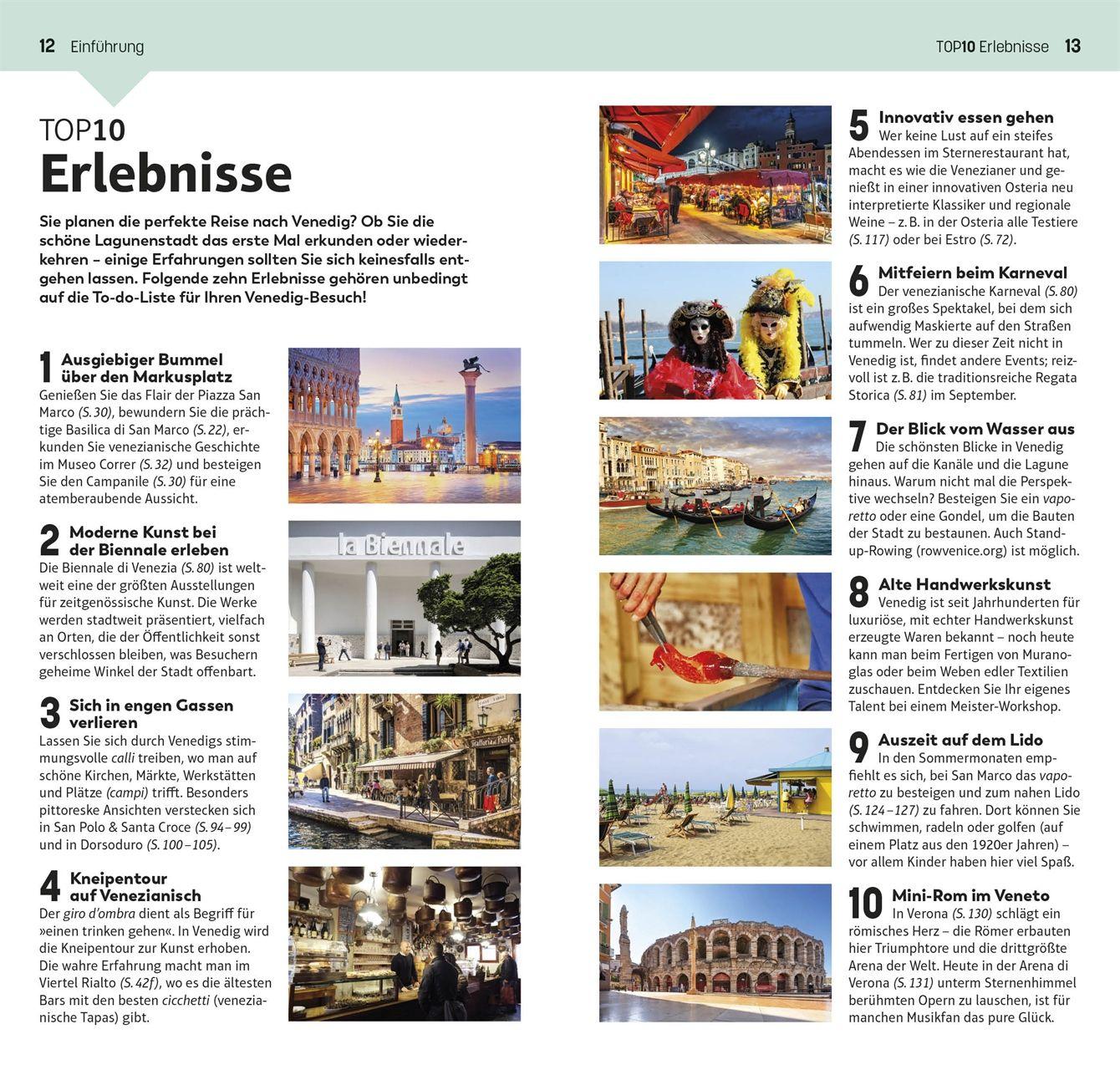 Beispielinhalt (Bild) TOP10 Reiseführer Venedig
