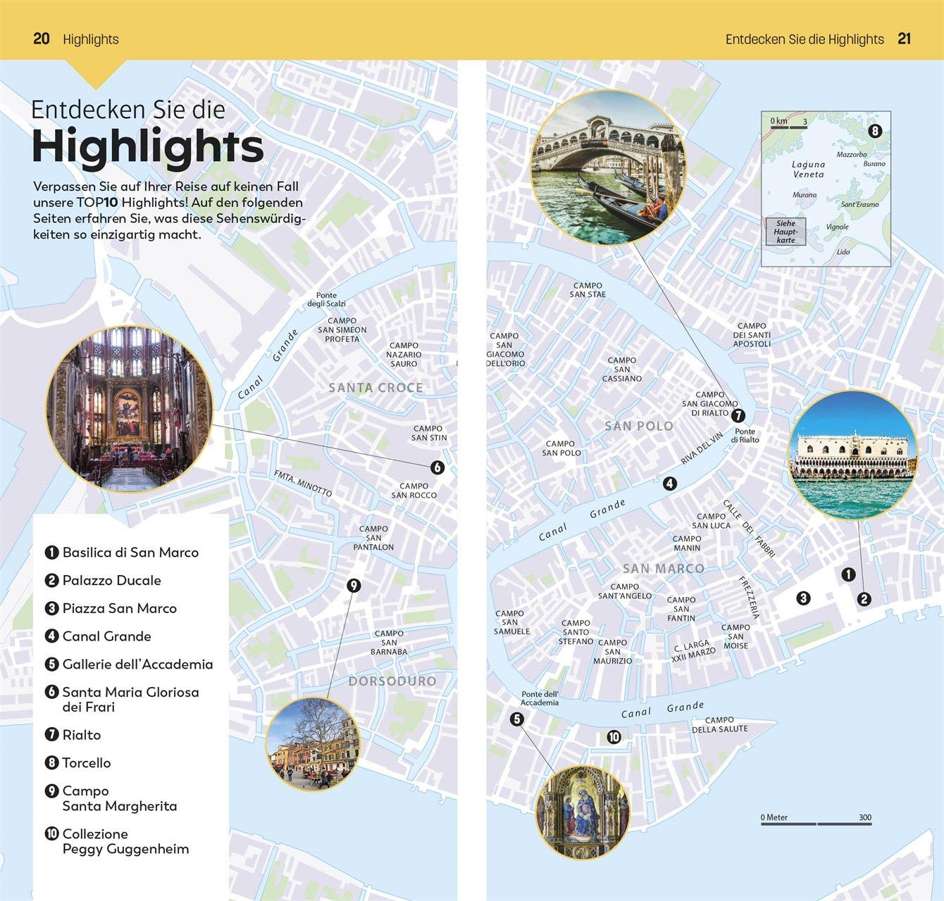 Beispielinhalt (Bild) TOP10 Reiseführer Venedig