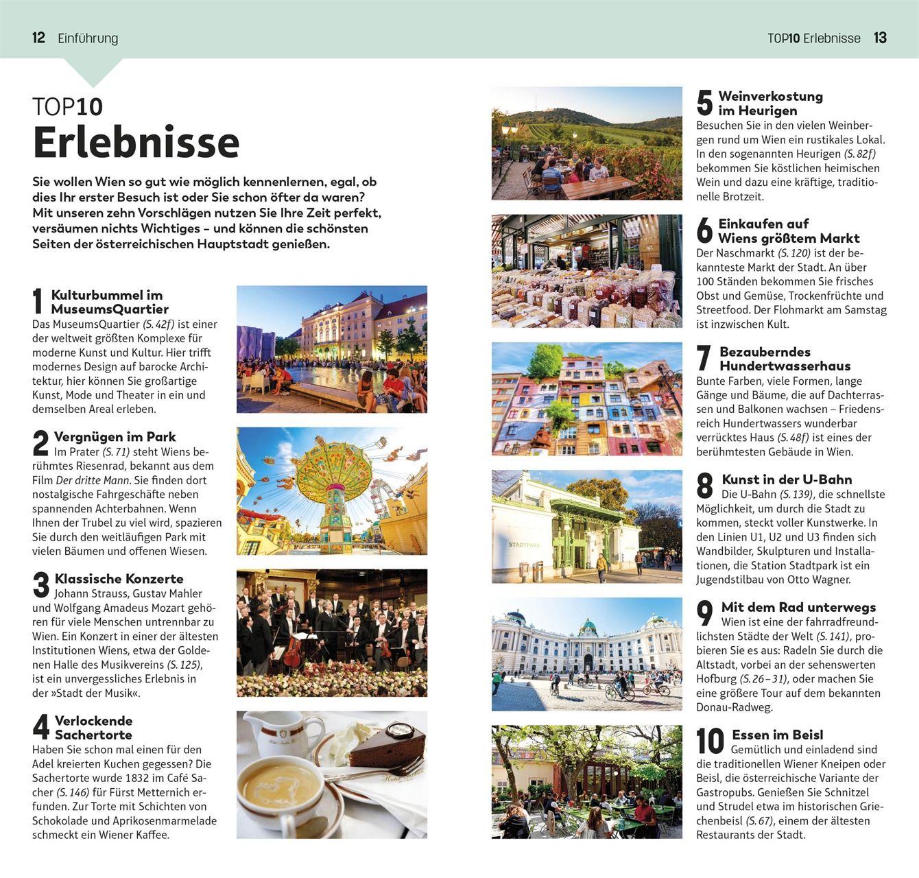 Beispielinhalt (Bild) TOP10 Reiseführer Wien