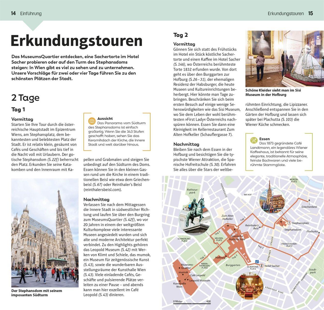 Beispielinhalt (Bild) TOP10 Reiseführer Wien