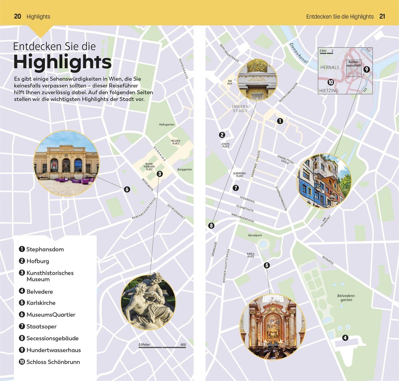 Beispielinhalt (Bild) TOP10 Reiseführer Wien