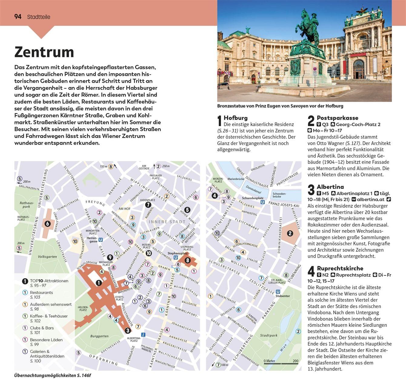 Beispielinhalt (Bild) TOP10 Reiseführer Wien