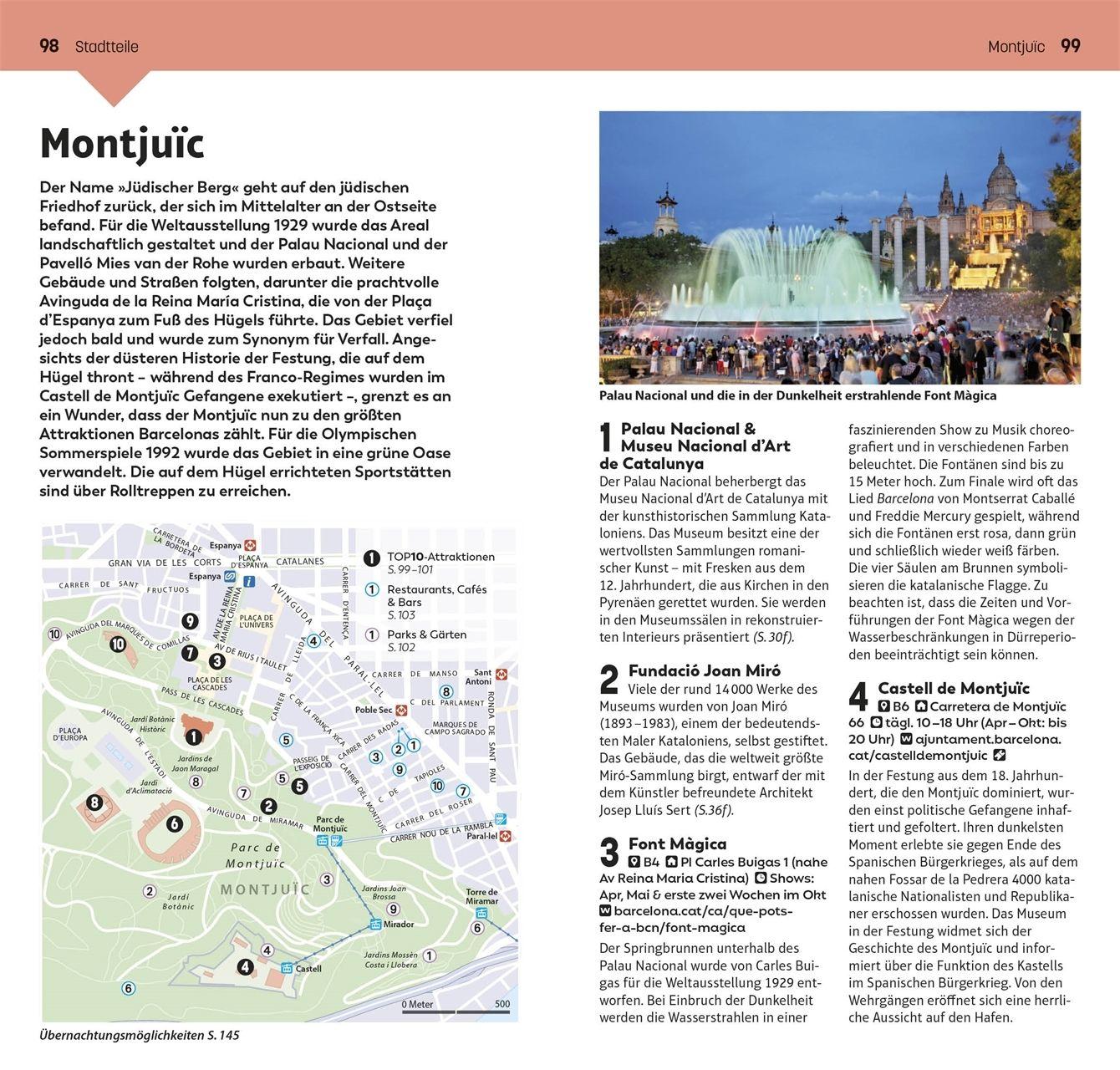 Beispielinhalt (Bild) TOP10 Reiseführer Barcelona